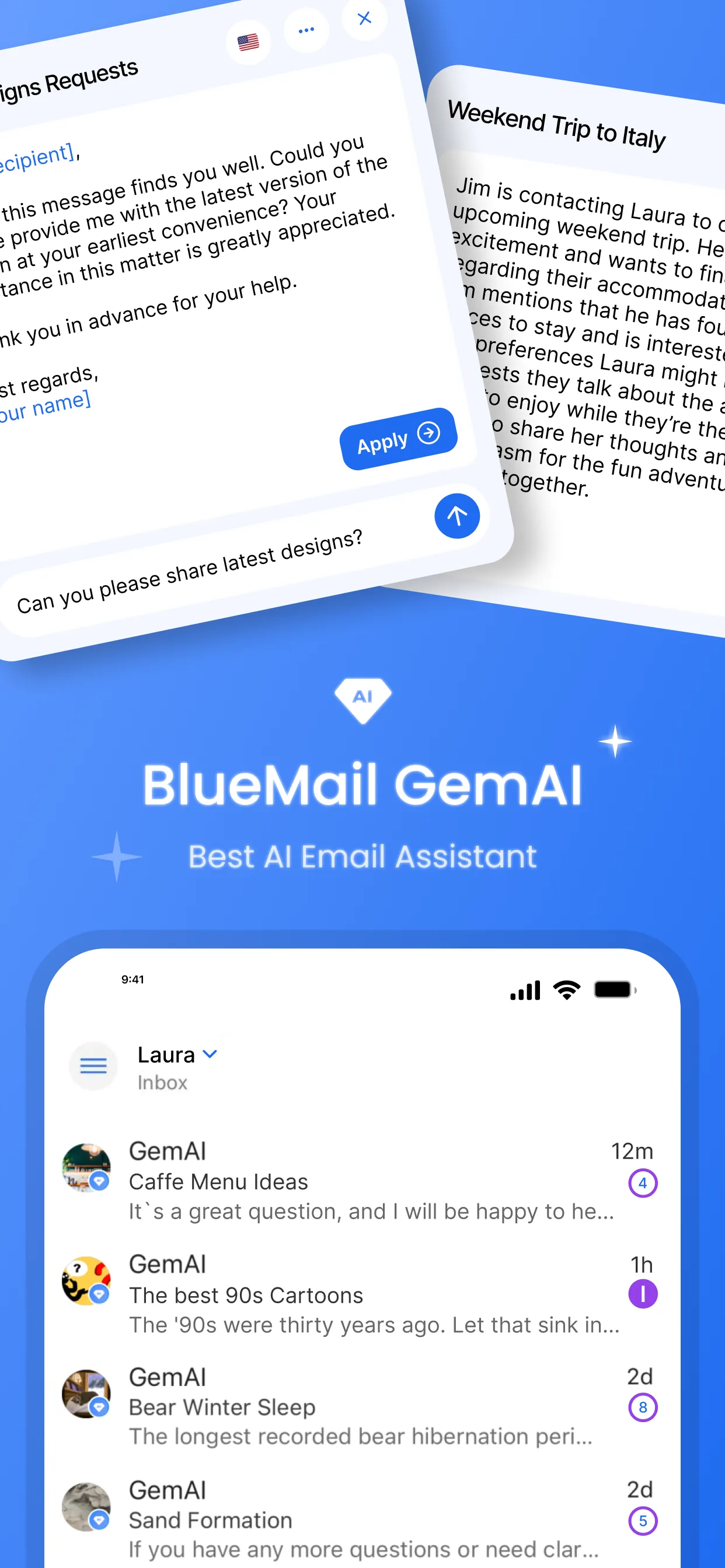 Blue Mail - Email | Calendar iphone screenshot 3