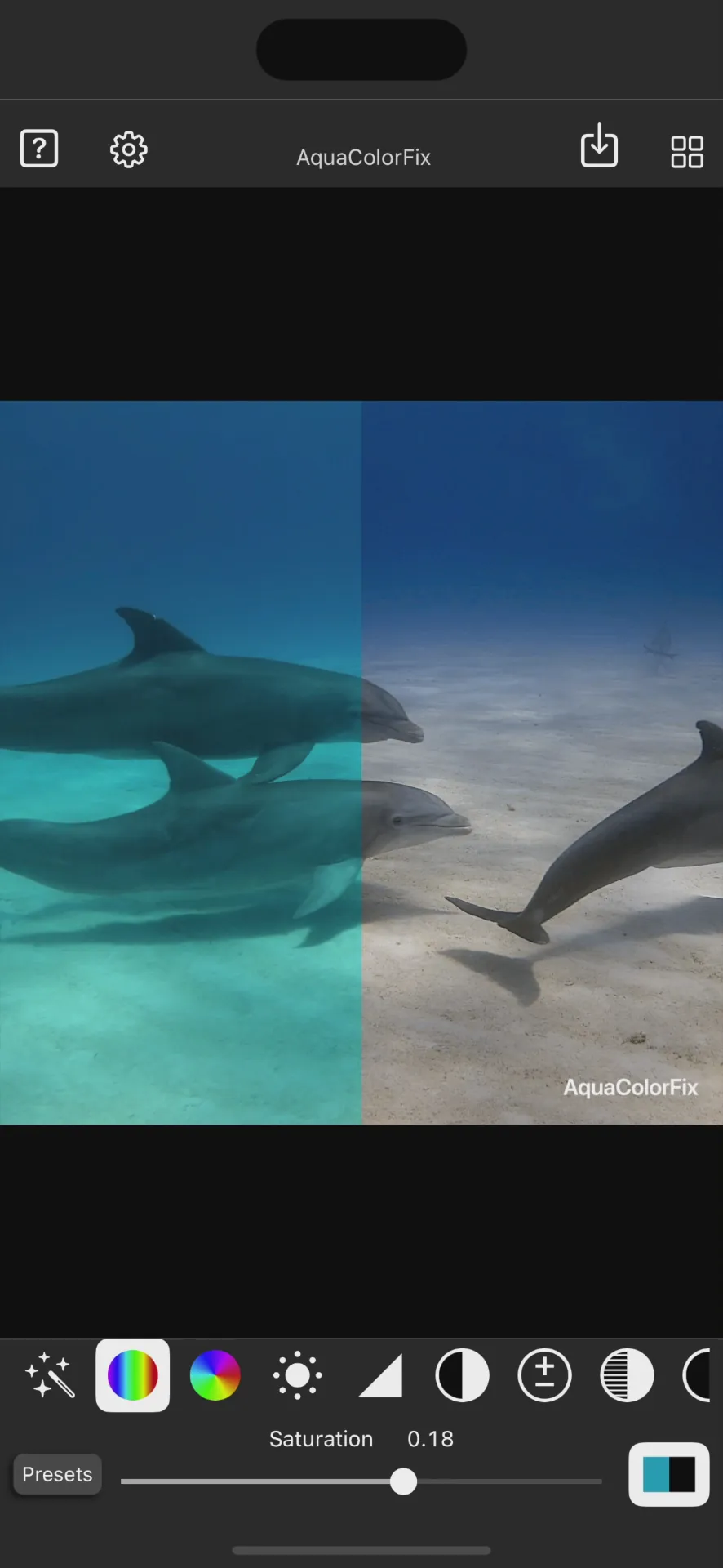 AquaColorFix - Photo & Video iphone screenshot 1