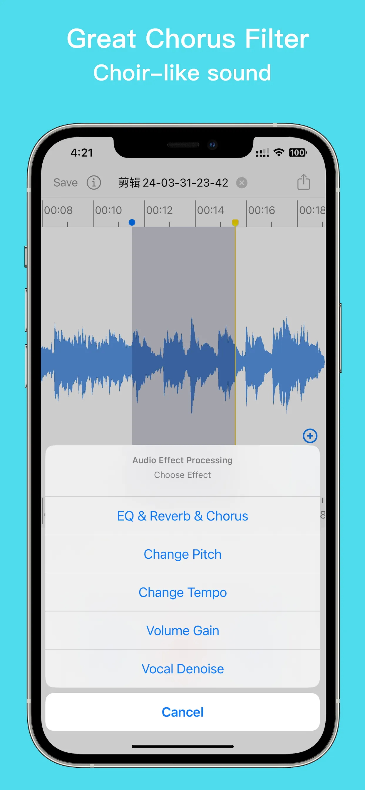 EZAudioCut - Audio Editor Lite iphone screenshot 11