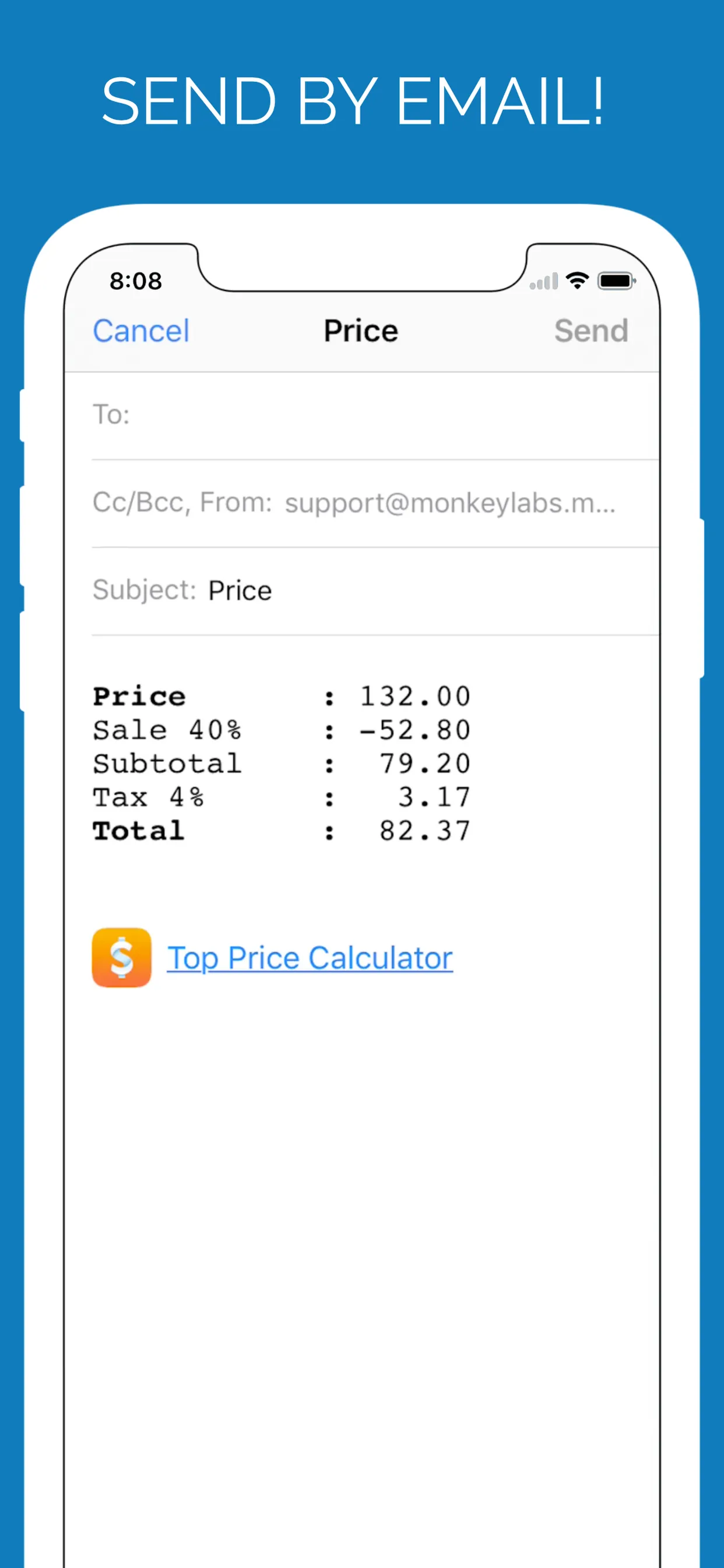 Sales Tax Discount Calculator iphone screenshot 8