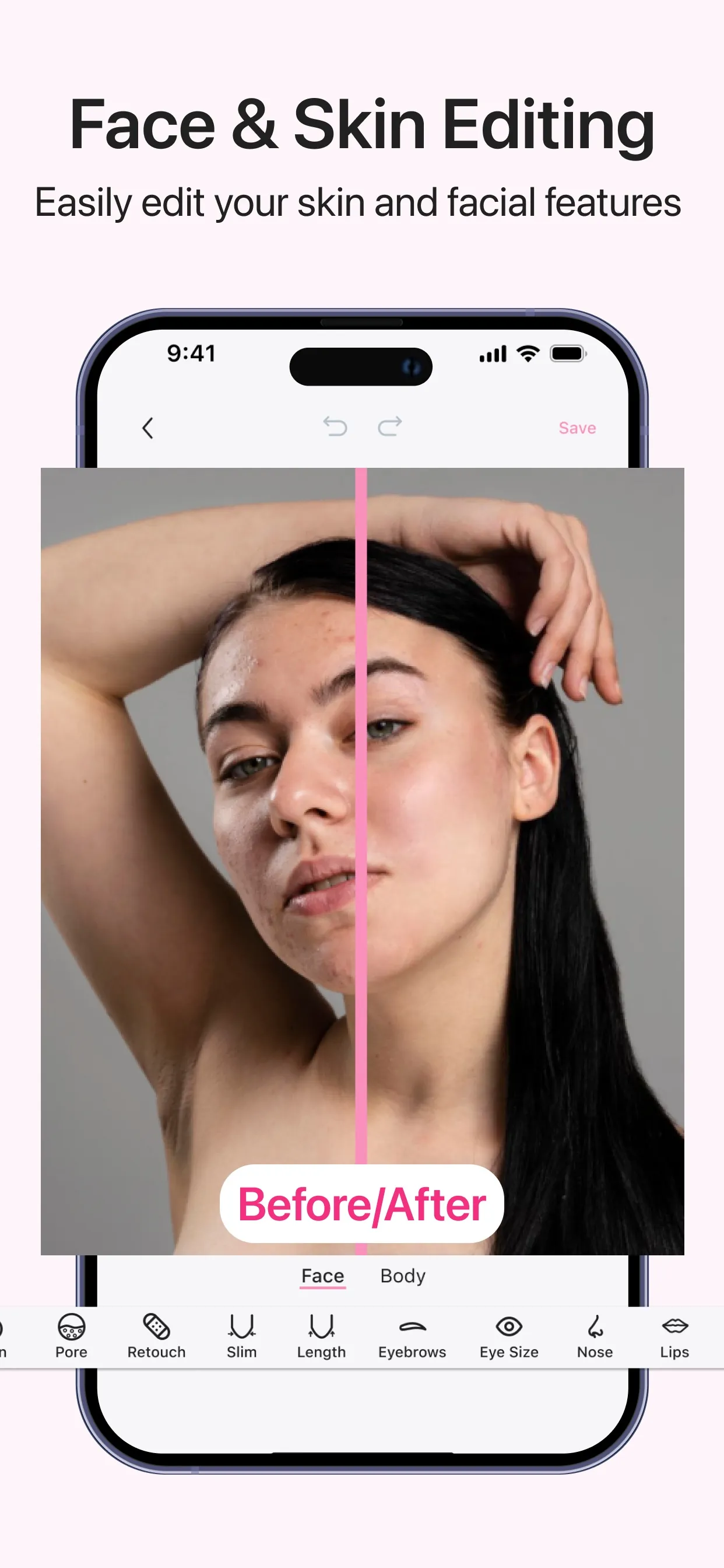 Body & Face Editor, Photo Tune iphone screenshot 3