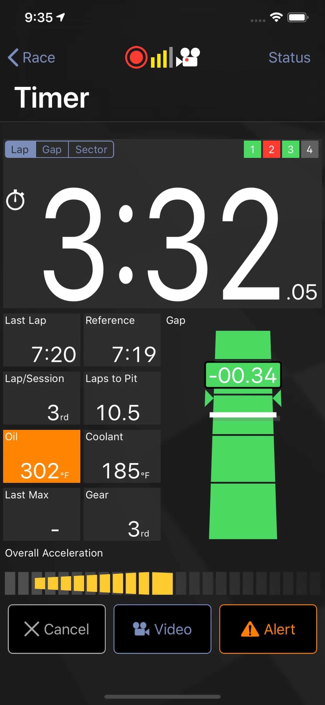Harry's LapTimer Petrolhead iphone screenshot 2