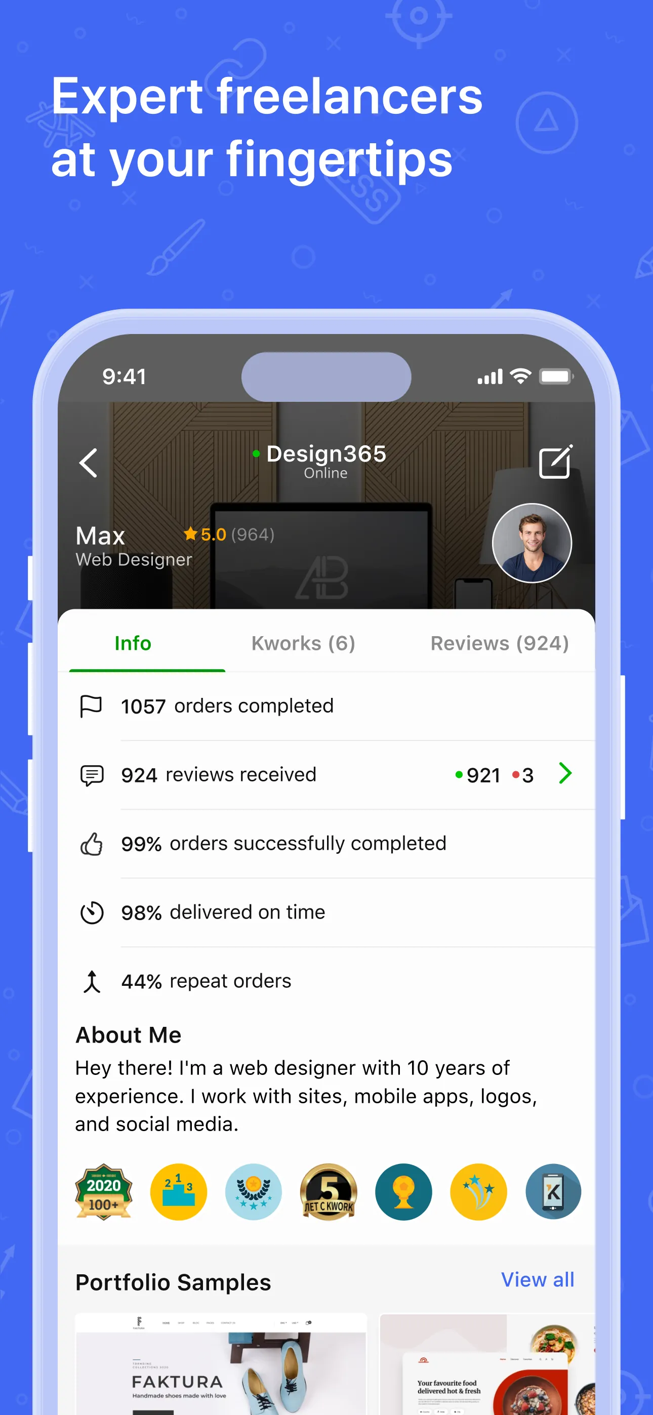Kwork iphone screenshot 5