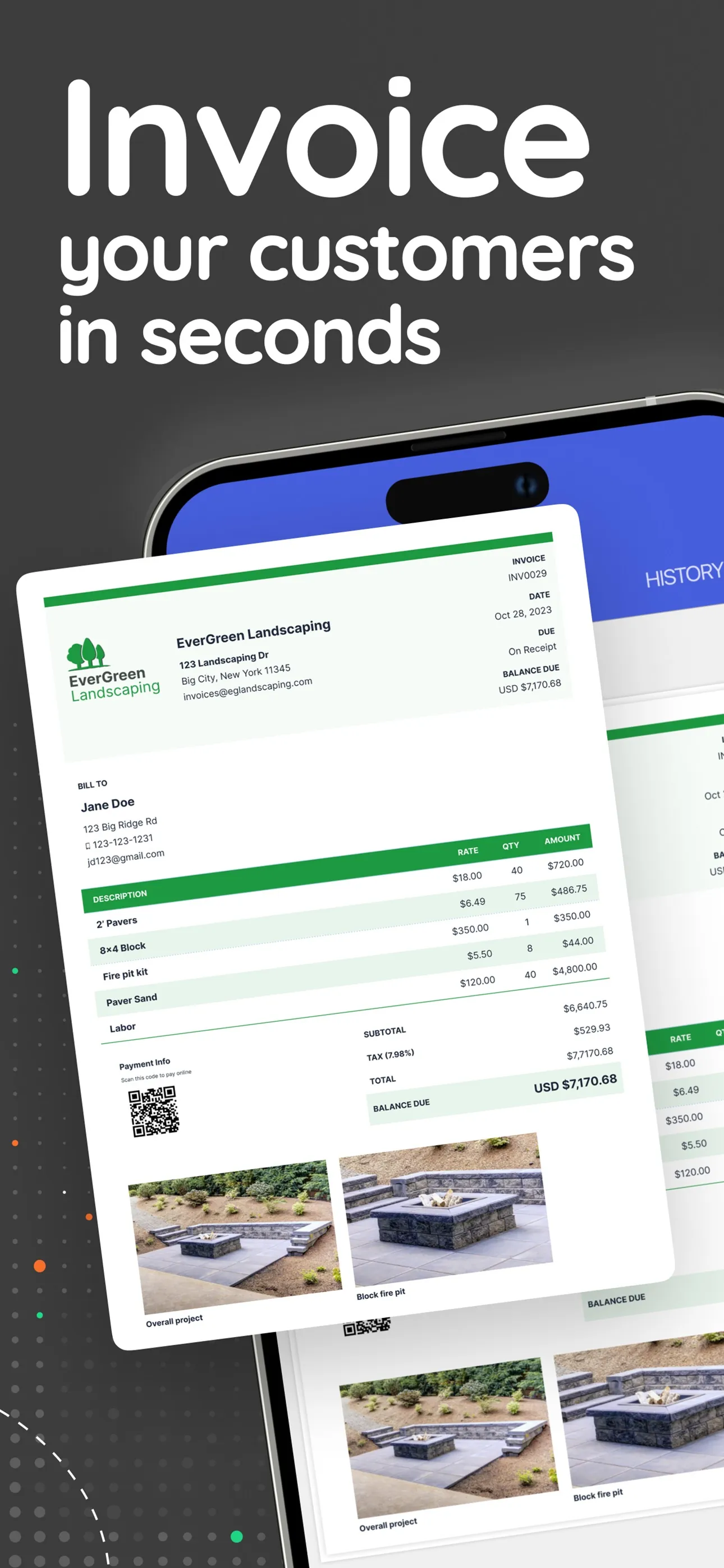 Invoice Simple: Invoice Maker iphone screenshot 1