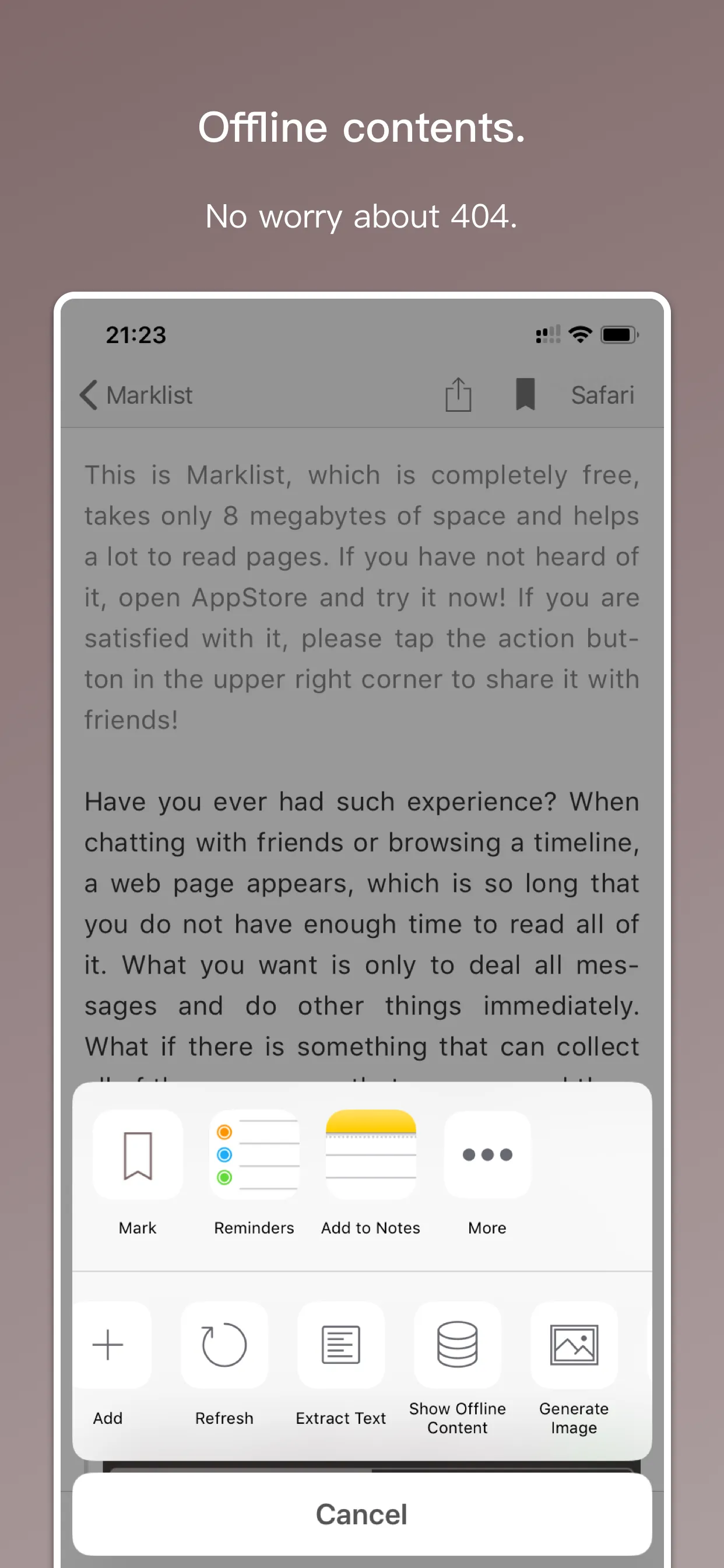 Marklist - Manage Later Things iphone screenshot 5