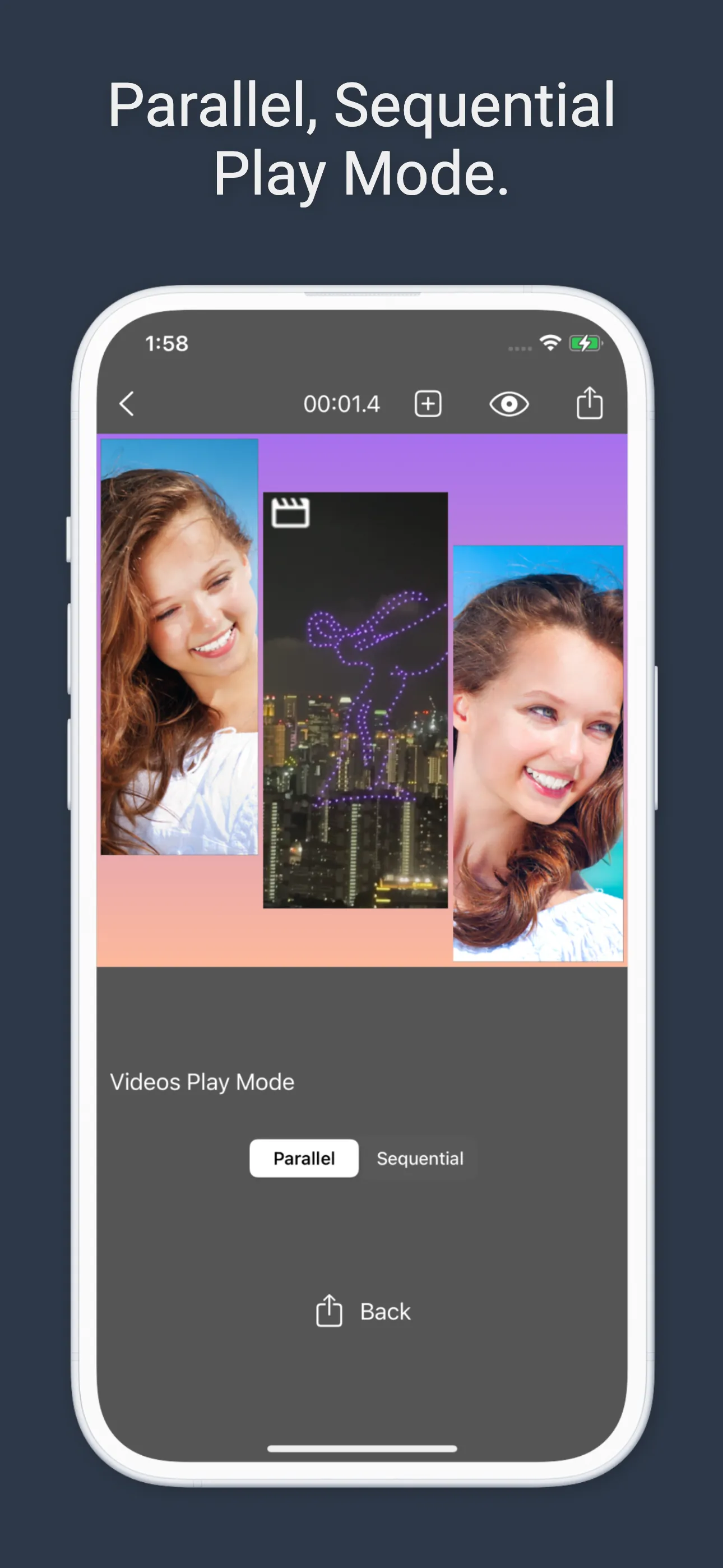 Video Collage : Mix Videos iphone screenshot 2