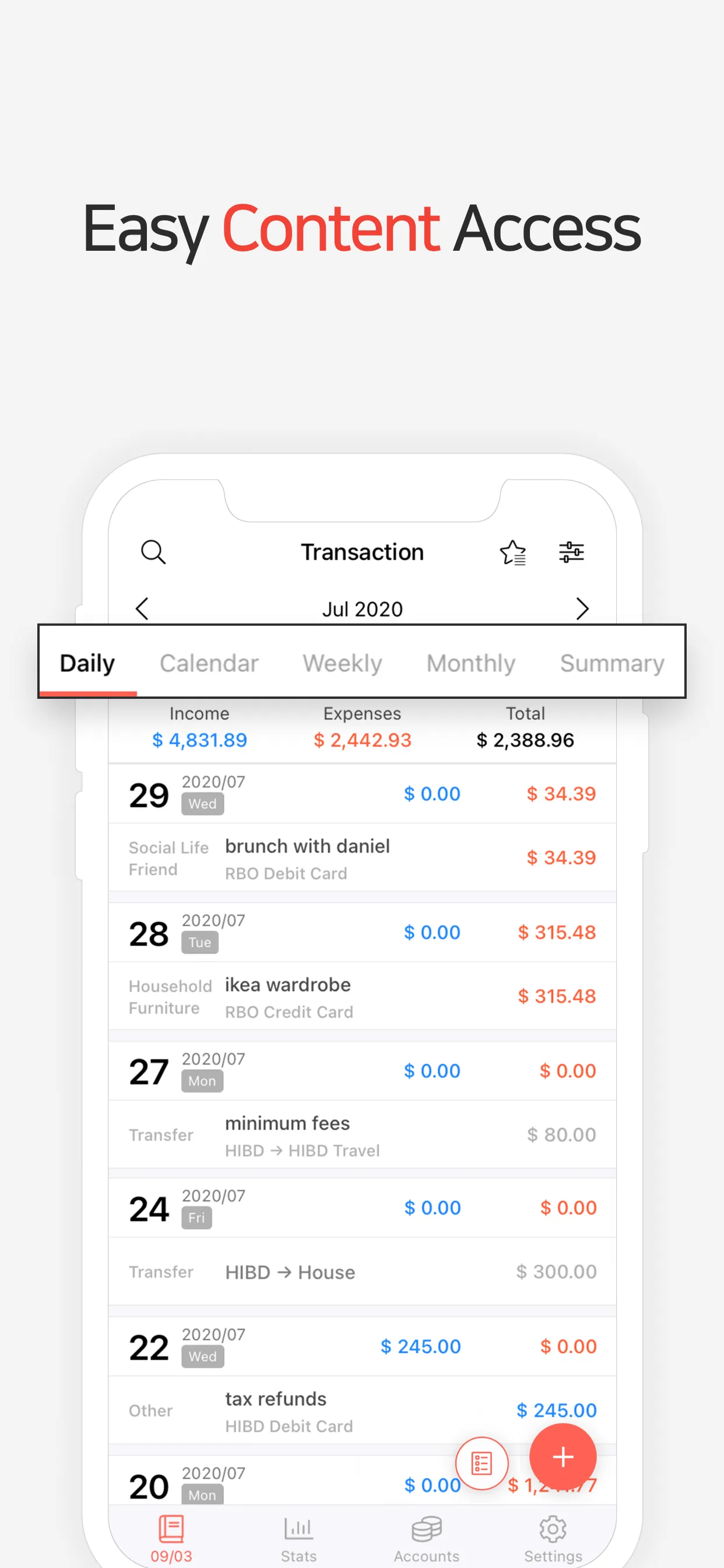 Money Manager Expense & Budget iphone screenshot 2