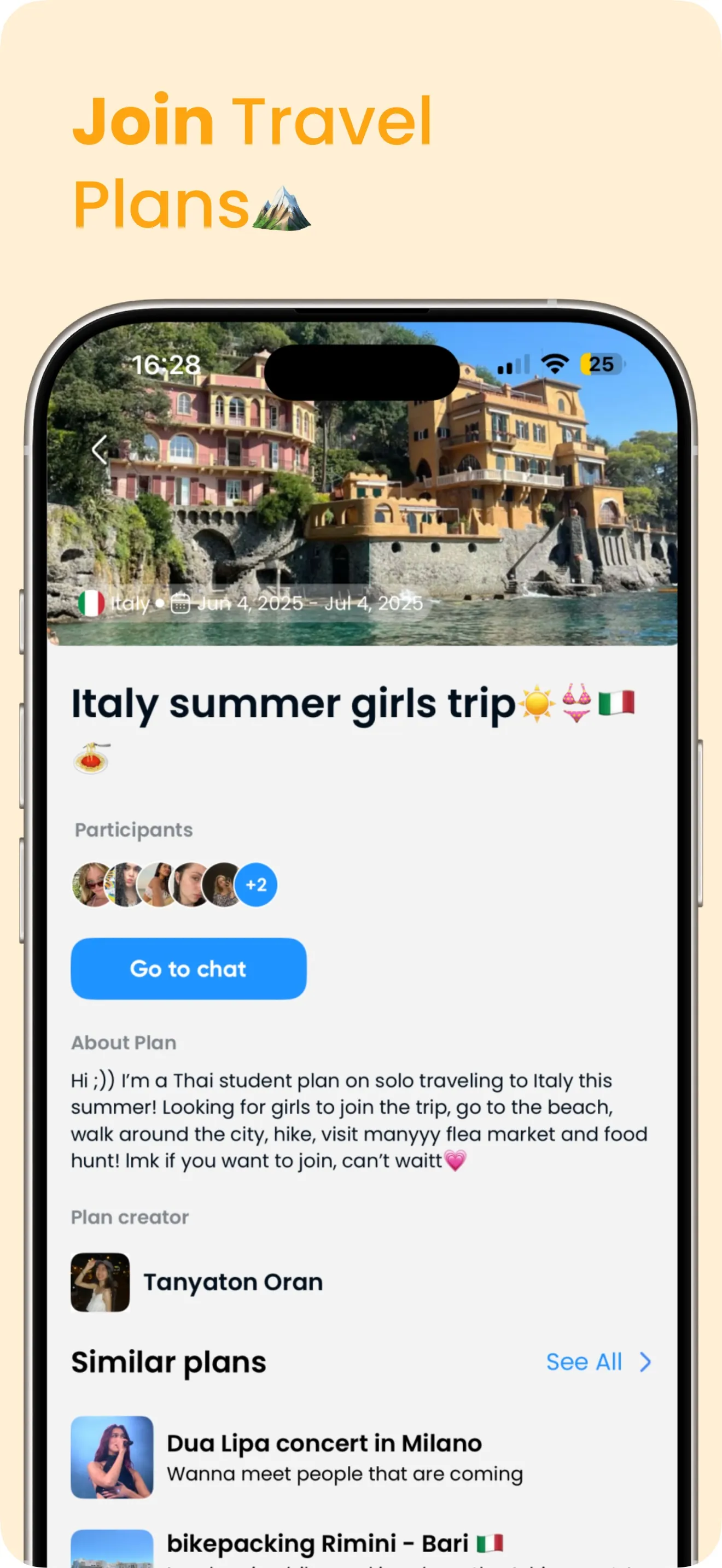 Going Solo: Travel Friends iphone screenshot 2