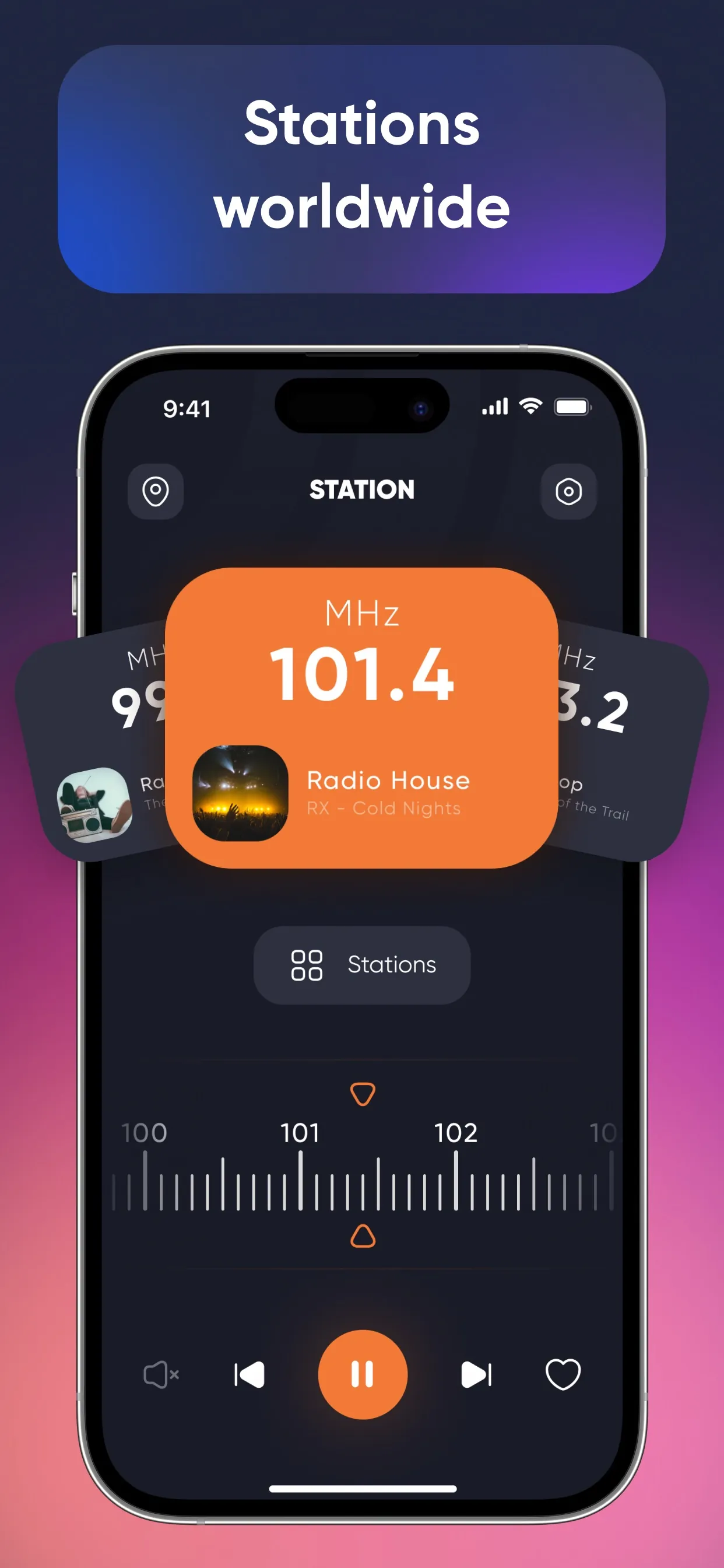 Radio App: FM AM Live Stations iphone screenshot 2