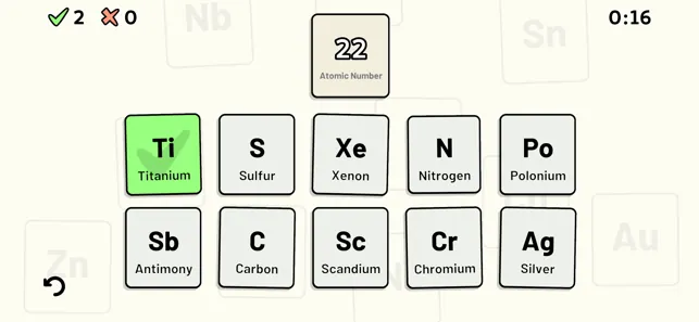 Periodic Table Quiz iphone screenshot 6