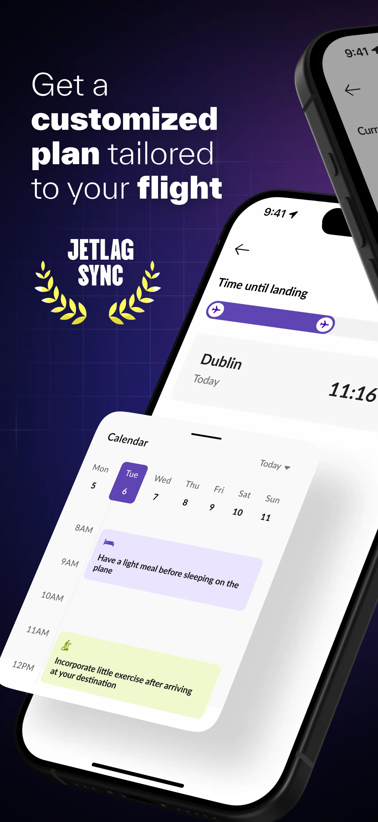 Jetlag Sync iphone screenshot 1