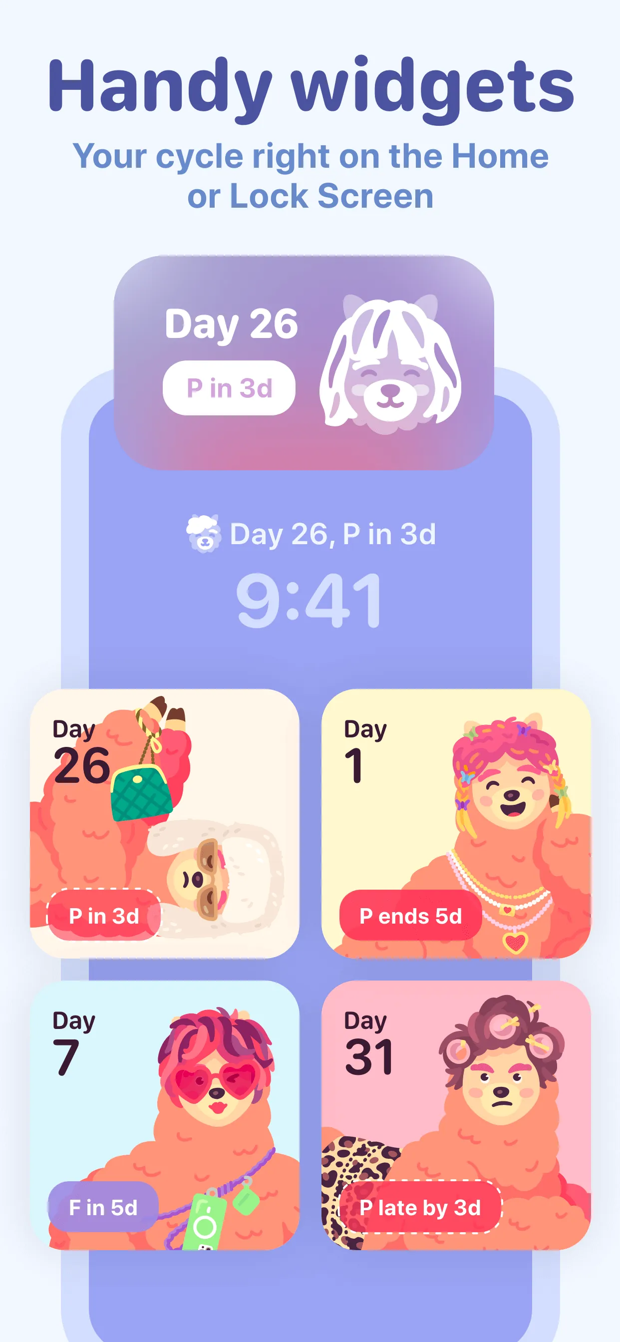 My period calendar Pinkllama iphone screenshot 5