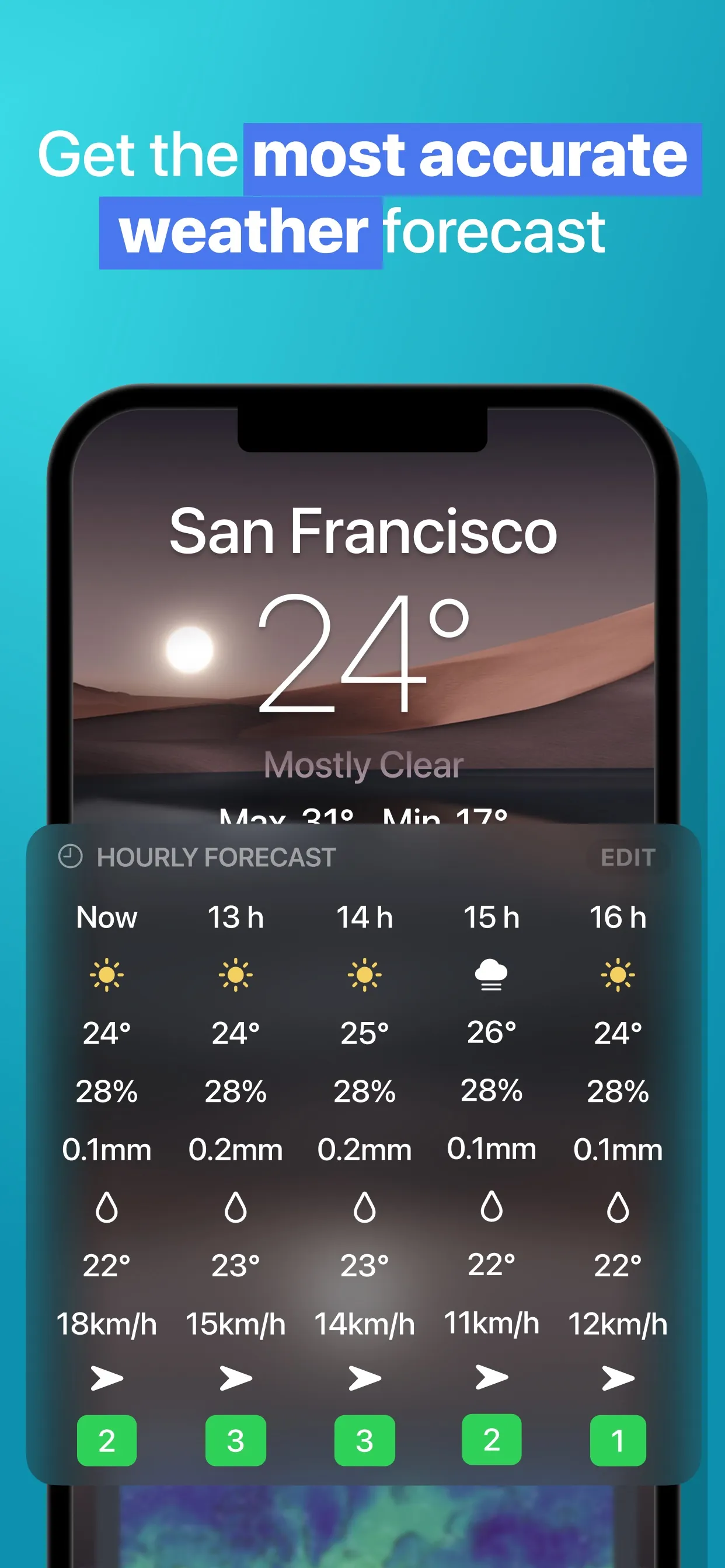Weather Pro · iphone screenshot 1