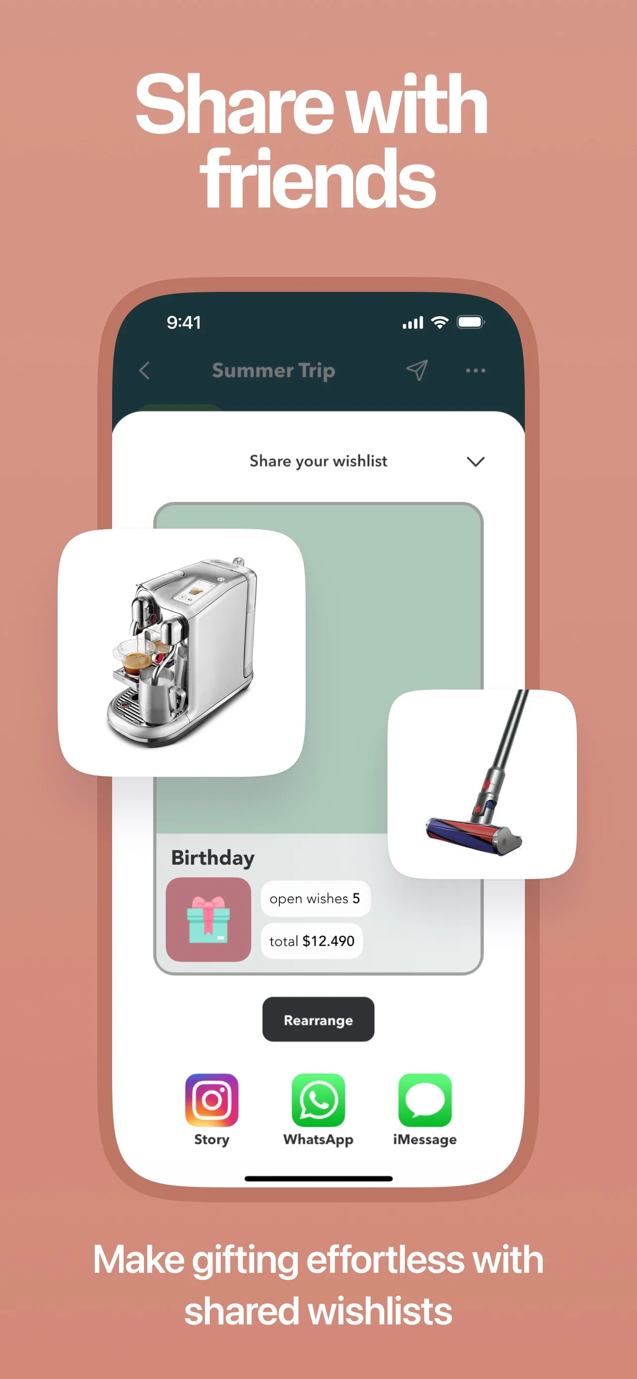 Wishlists - online wishlist iphone screenshot 4