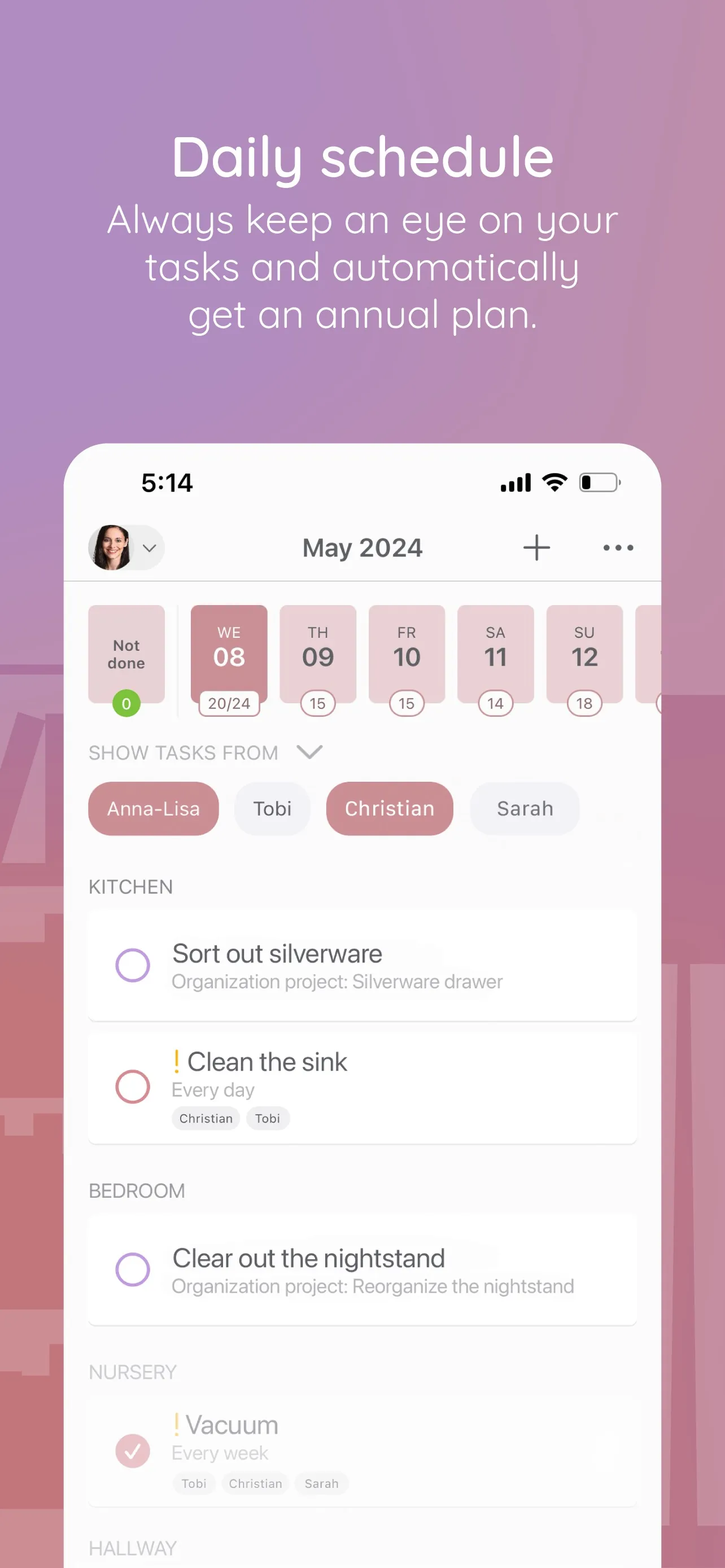 BeTidy: Cleaning Schedule iphone screenshot 5
