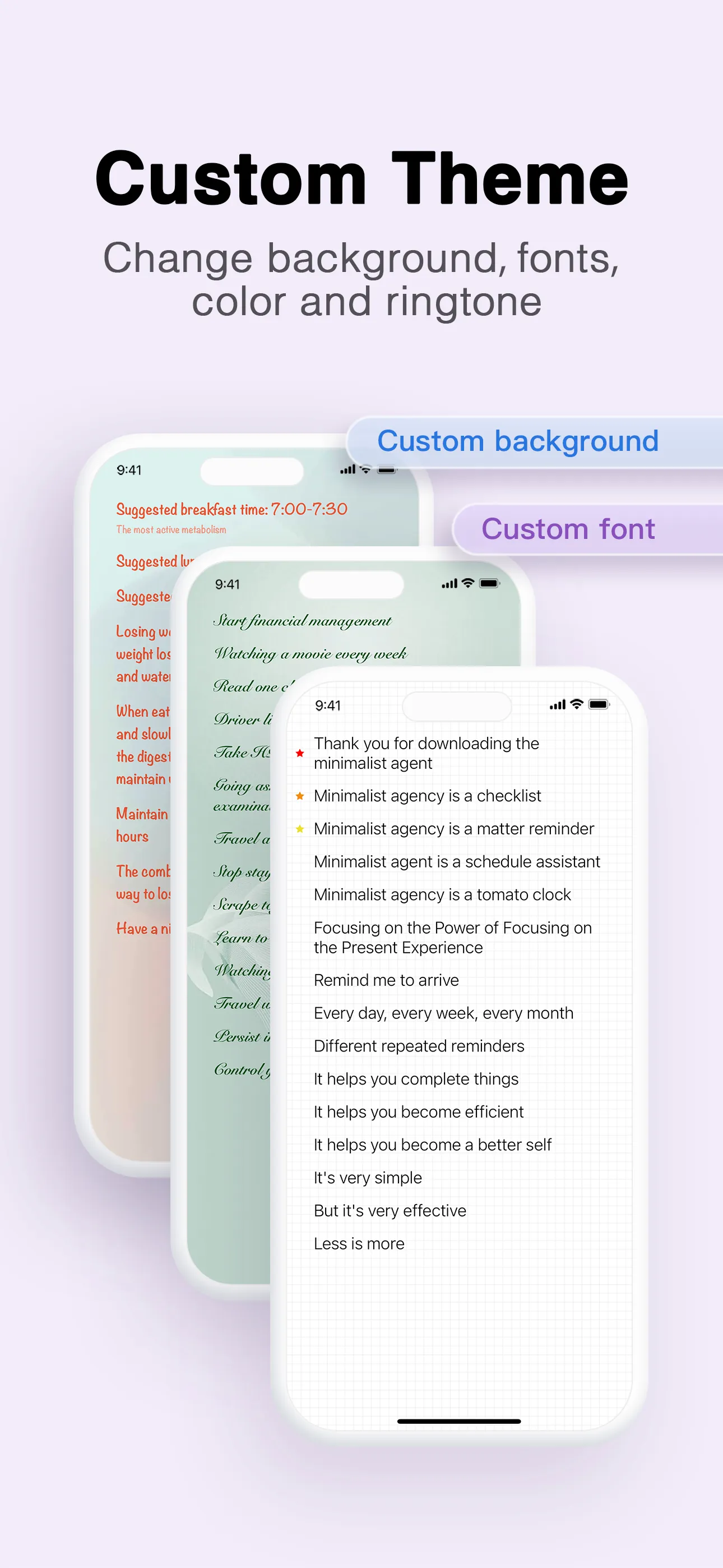 MinimaList: To do list &Widget iphone screenshot 7