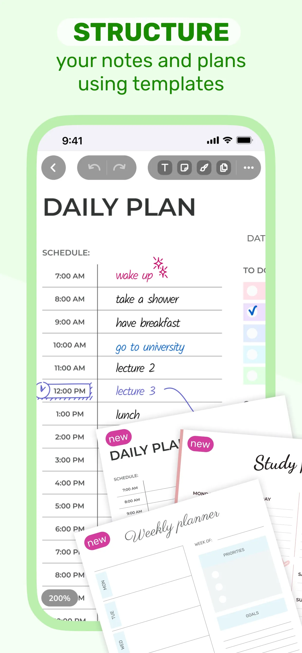 Digital Notebook - Note Taking iphone screenshot 3