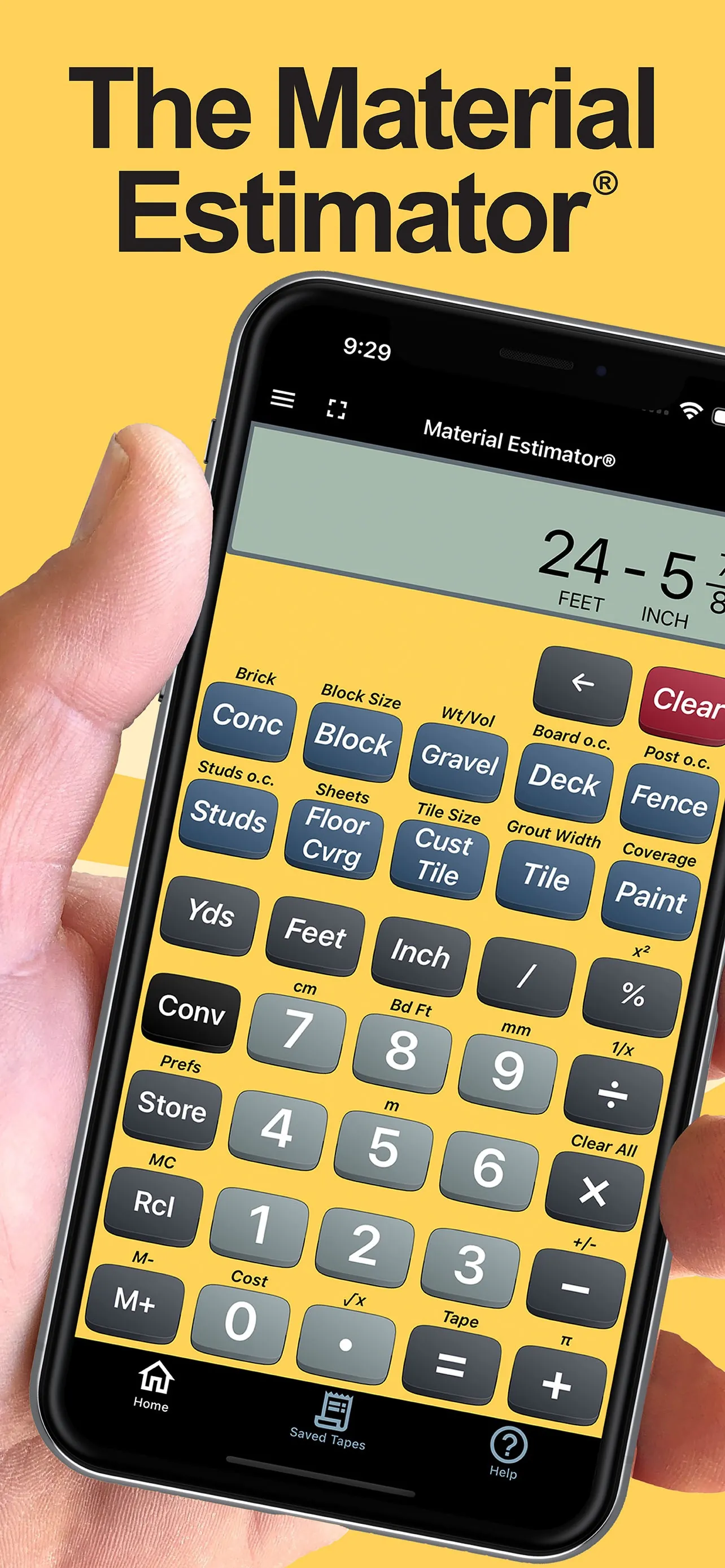 Material Estimator Calculator iphone screenshot 1