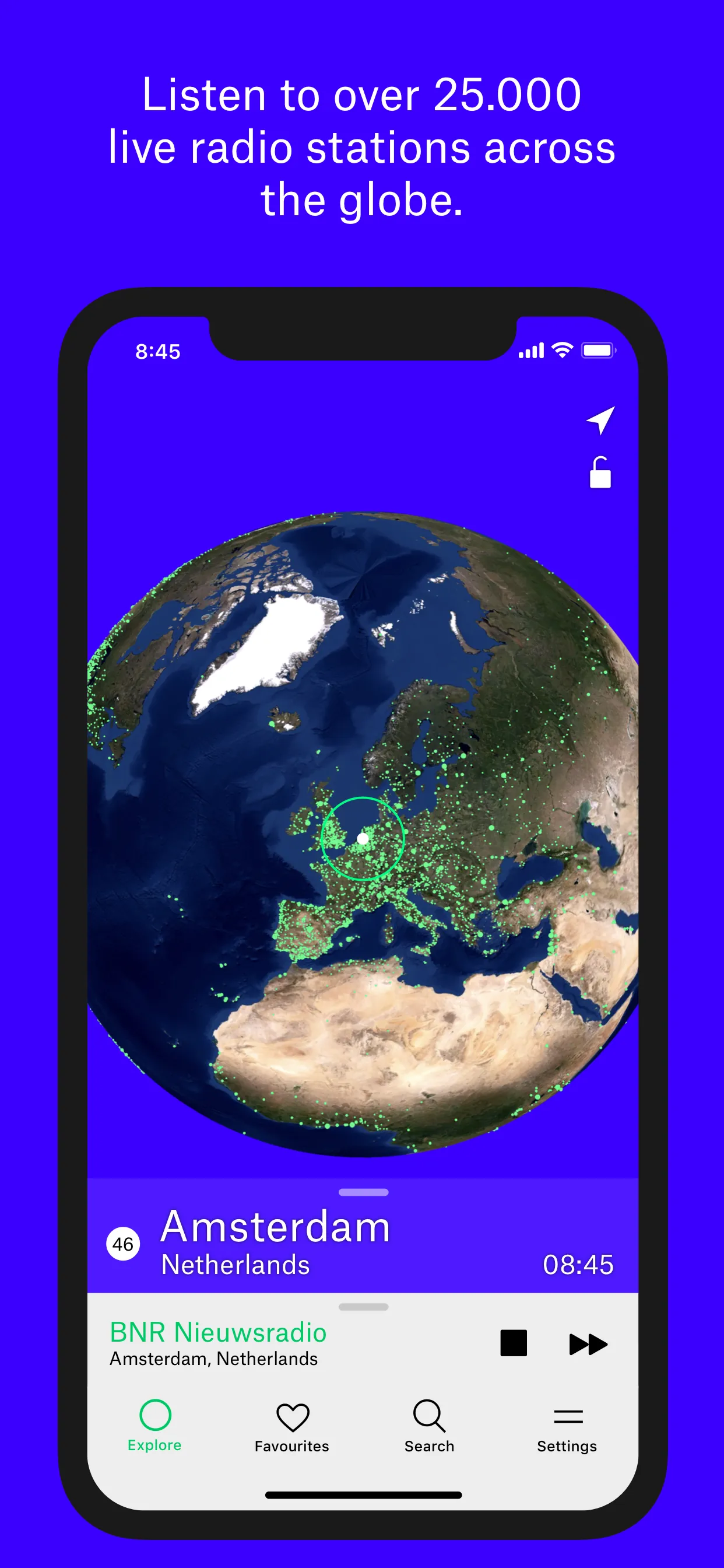 Radio Garden Live iphone screenshot 1
