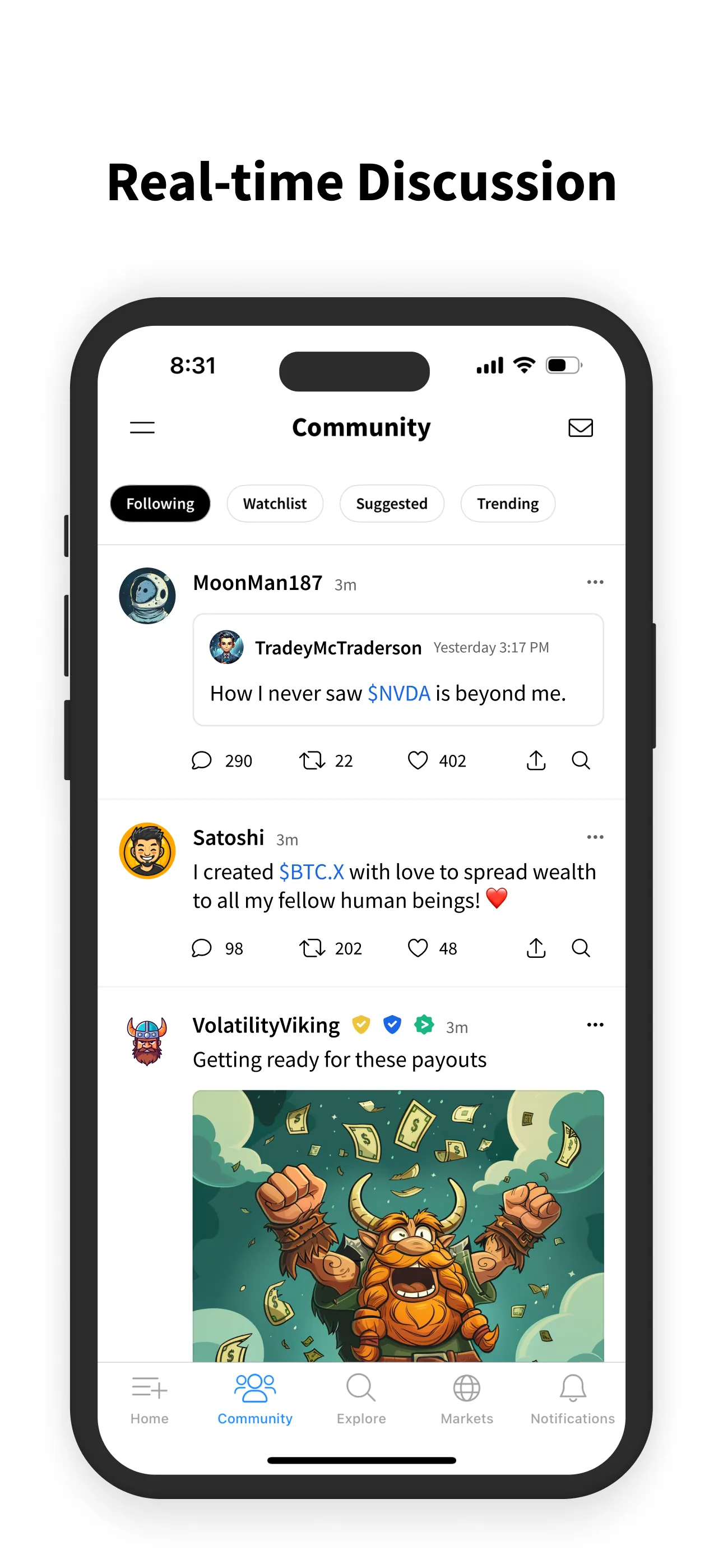 Stocktwits iphone screenshot 3