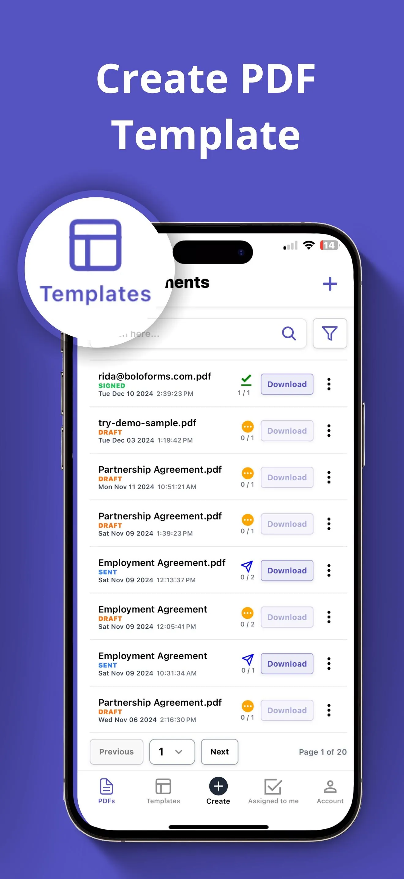 BoloSign - eSign PDF Documents iphone screenshot 5