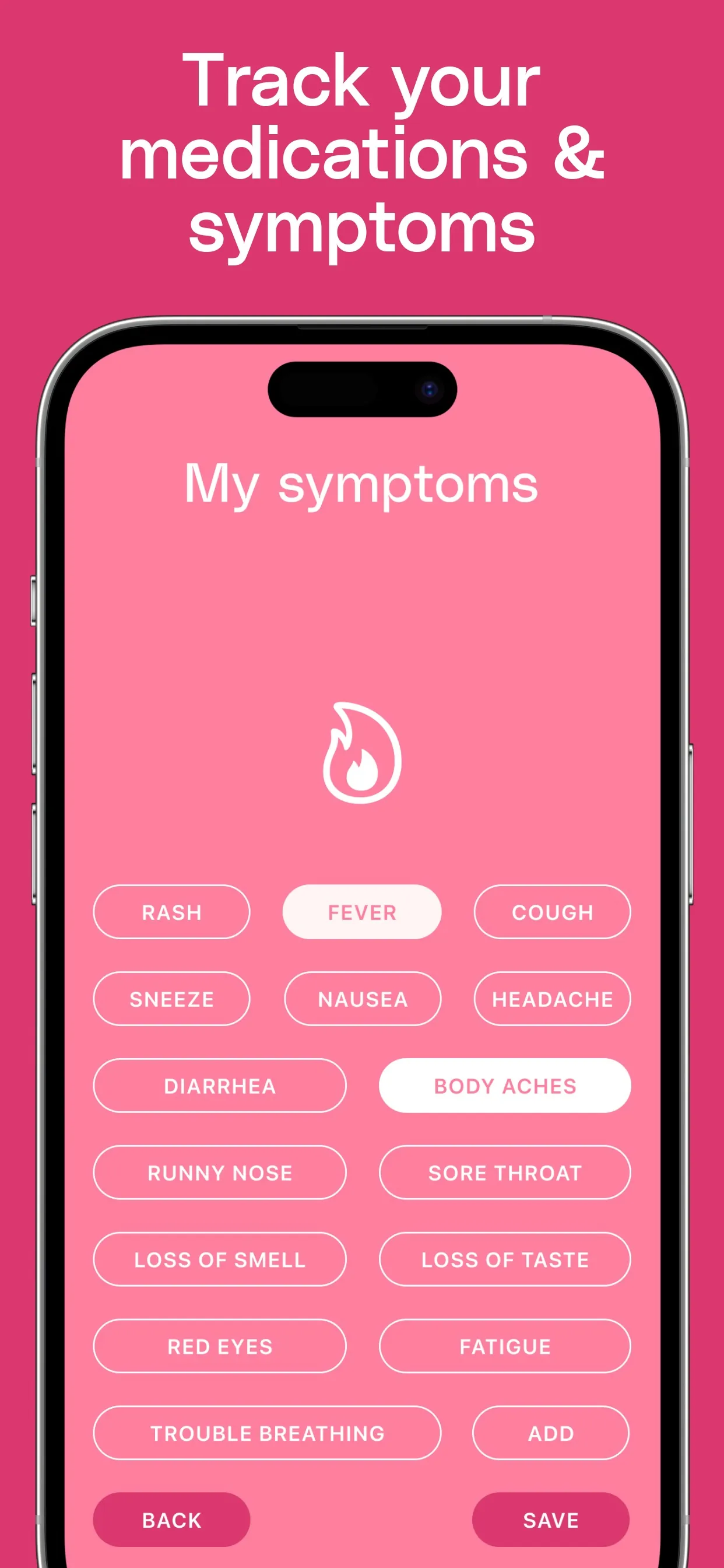 Body Temperature App For Fever iphone screenshot 5