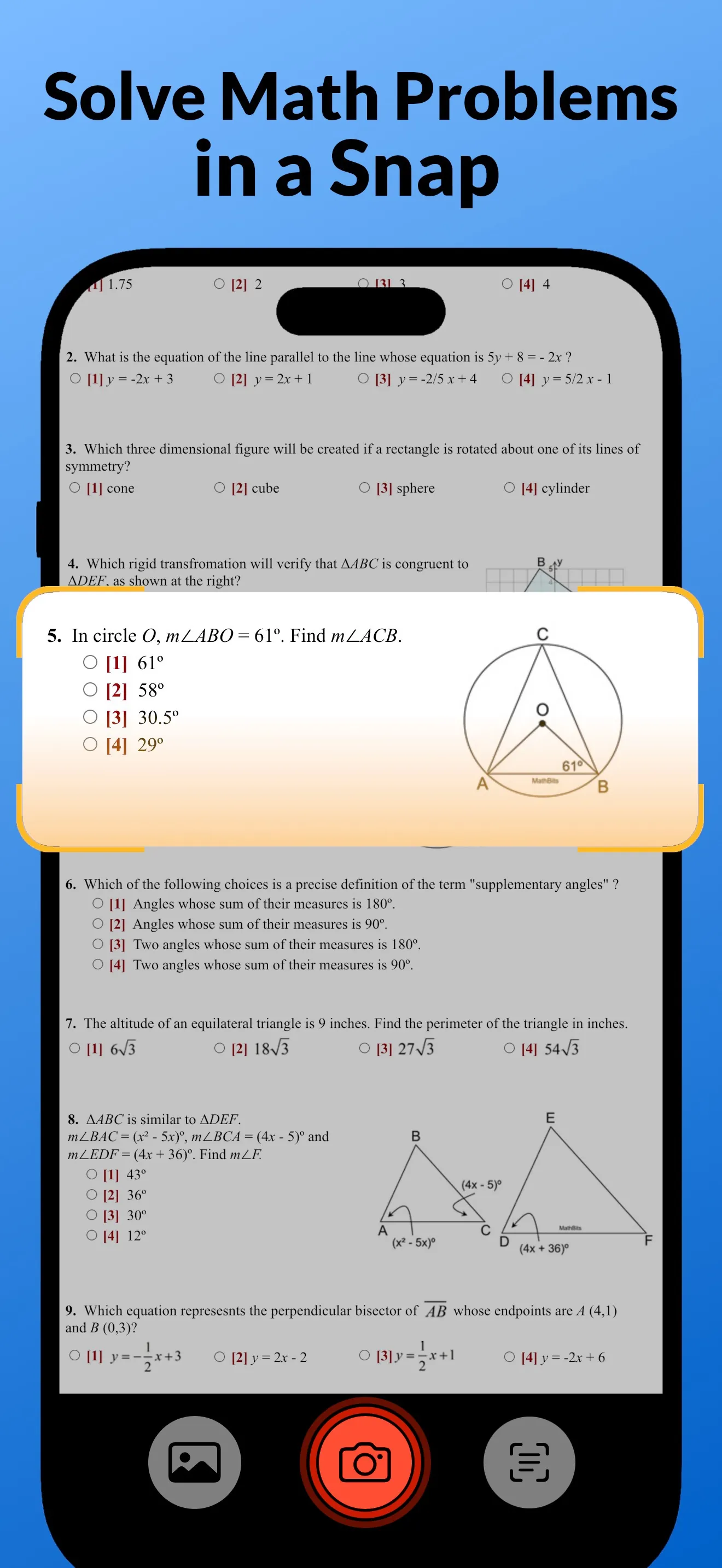 Geometry solver and calculator iphone screenshot 2