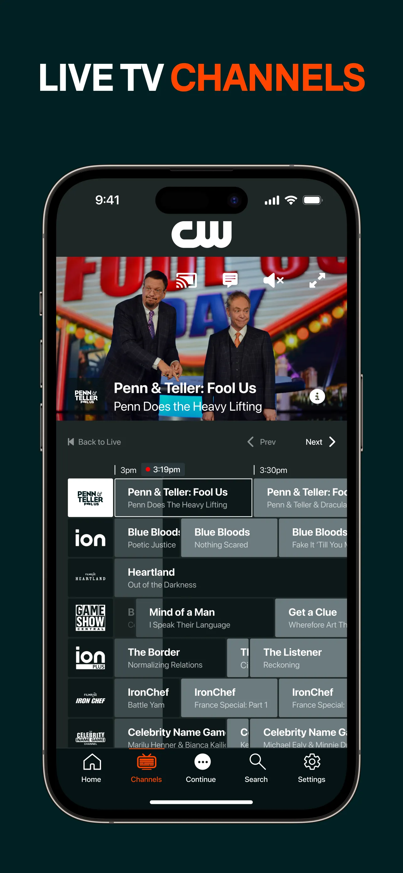 The CW iphone screenshot 6