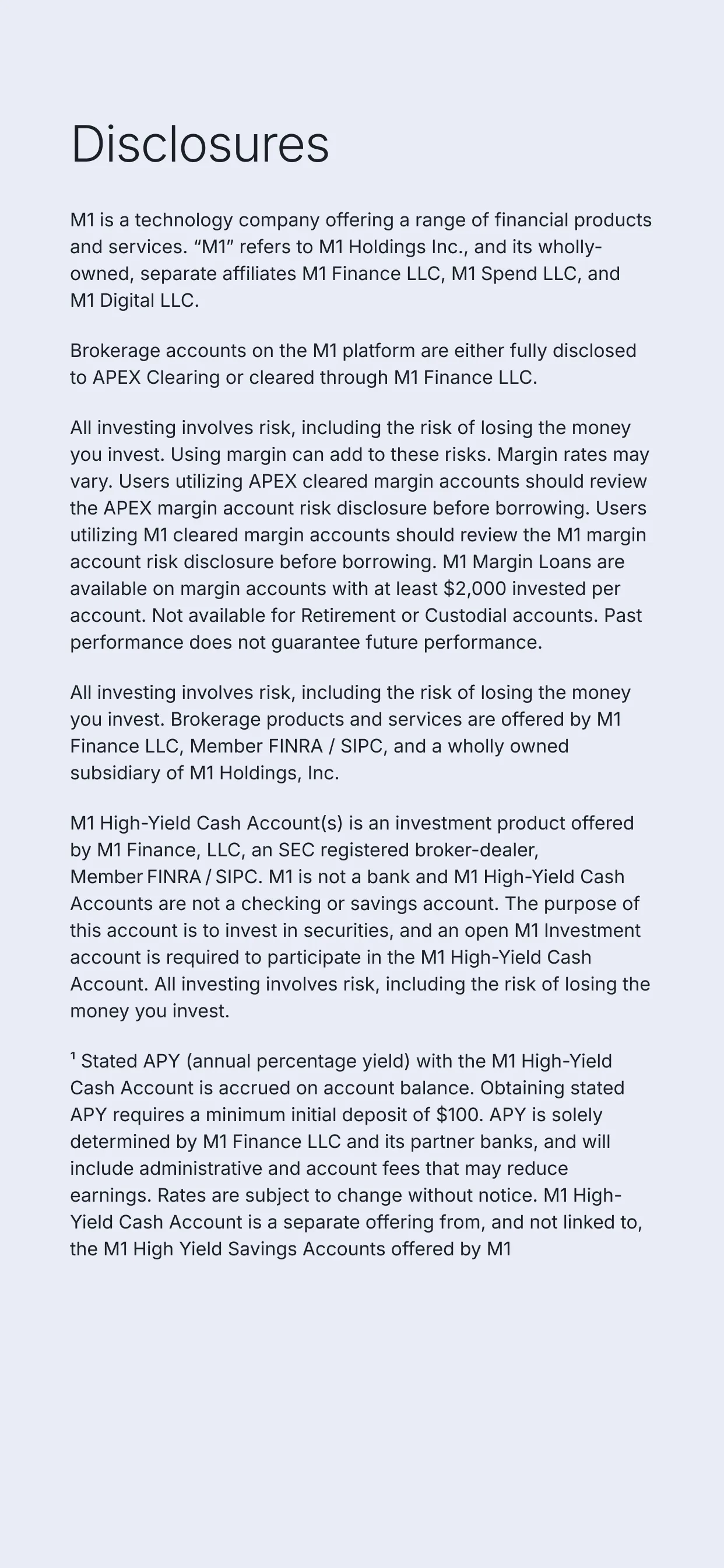 M1: Invest & Bank Smarter iphone screenshot 7