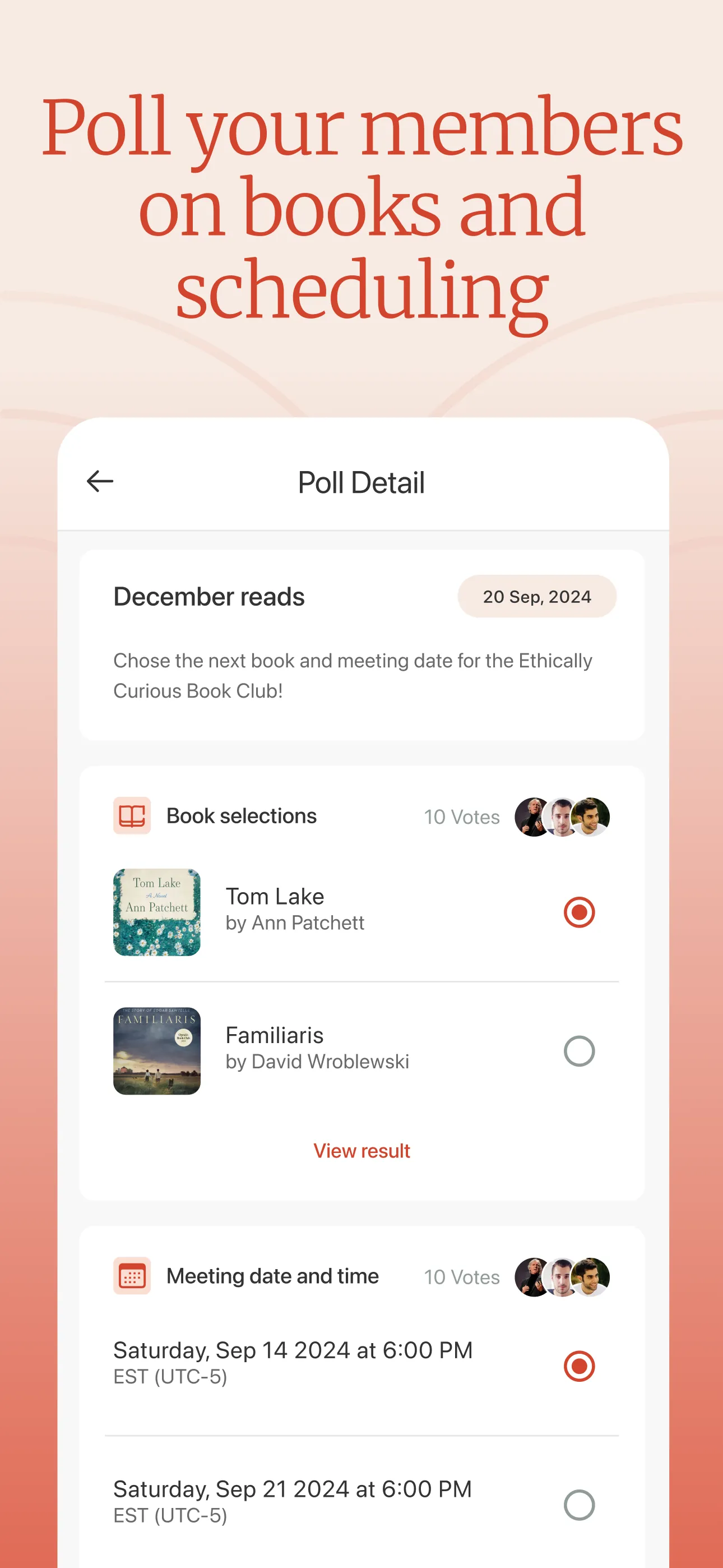 Bookclubs: Book Club Organizer iphone screenshot 4