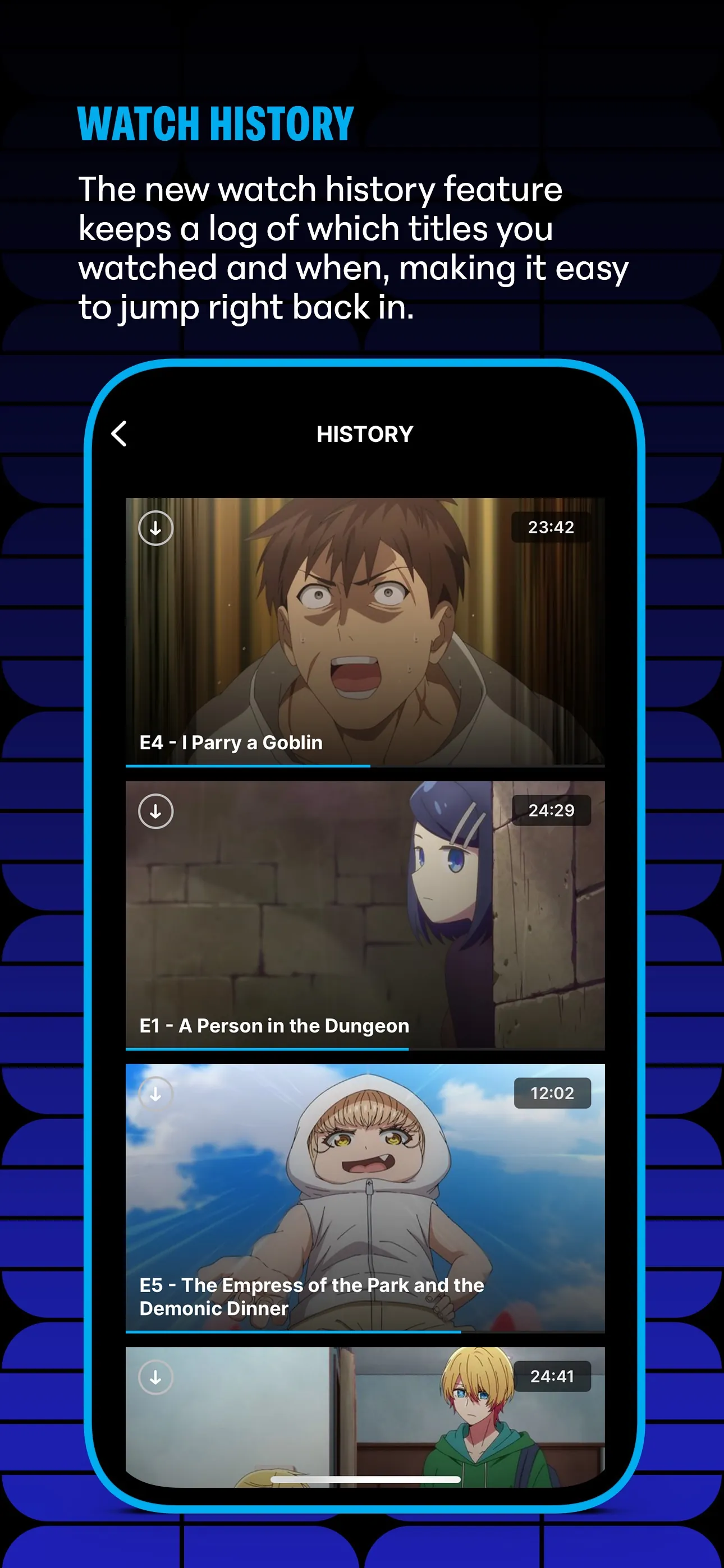 HIDIVE iphone screenshot 5
