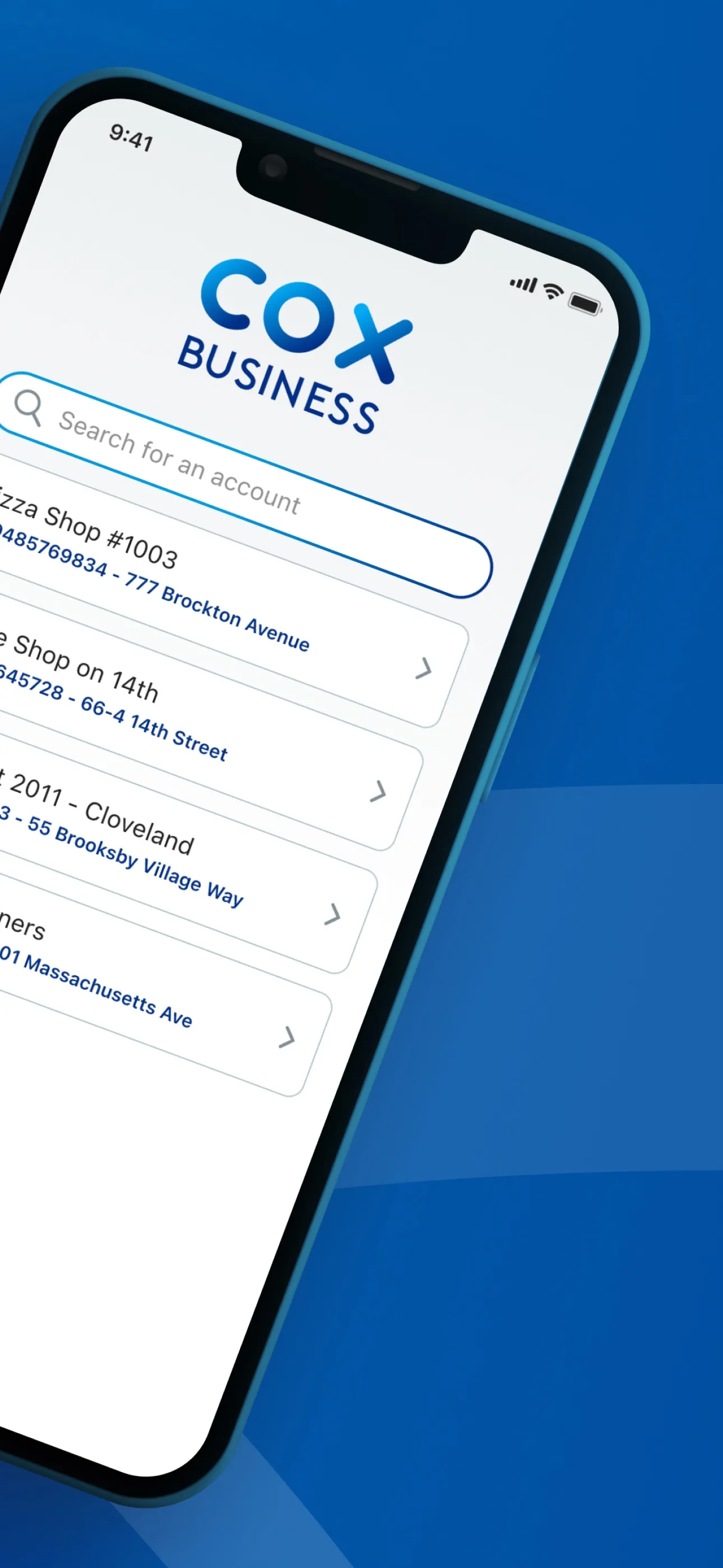 Cox Business MyAccount iphone screenshot 3