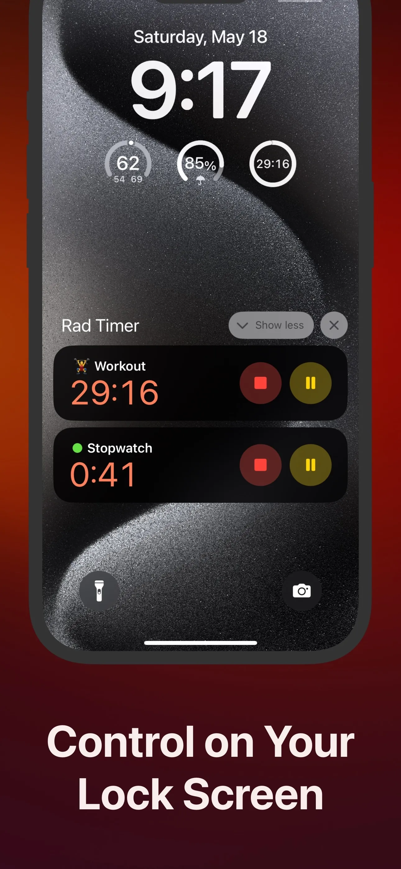 Multiple Timers + Widgets: Rad iphone screenshot 4