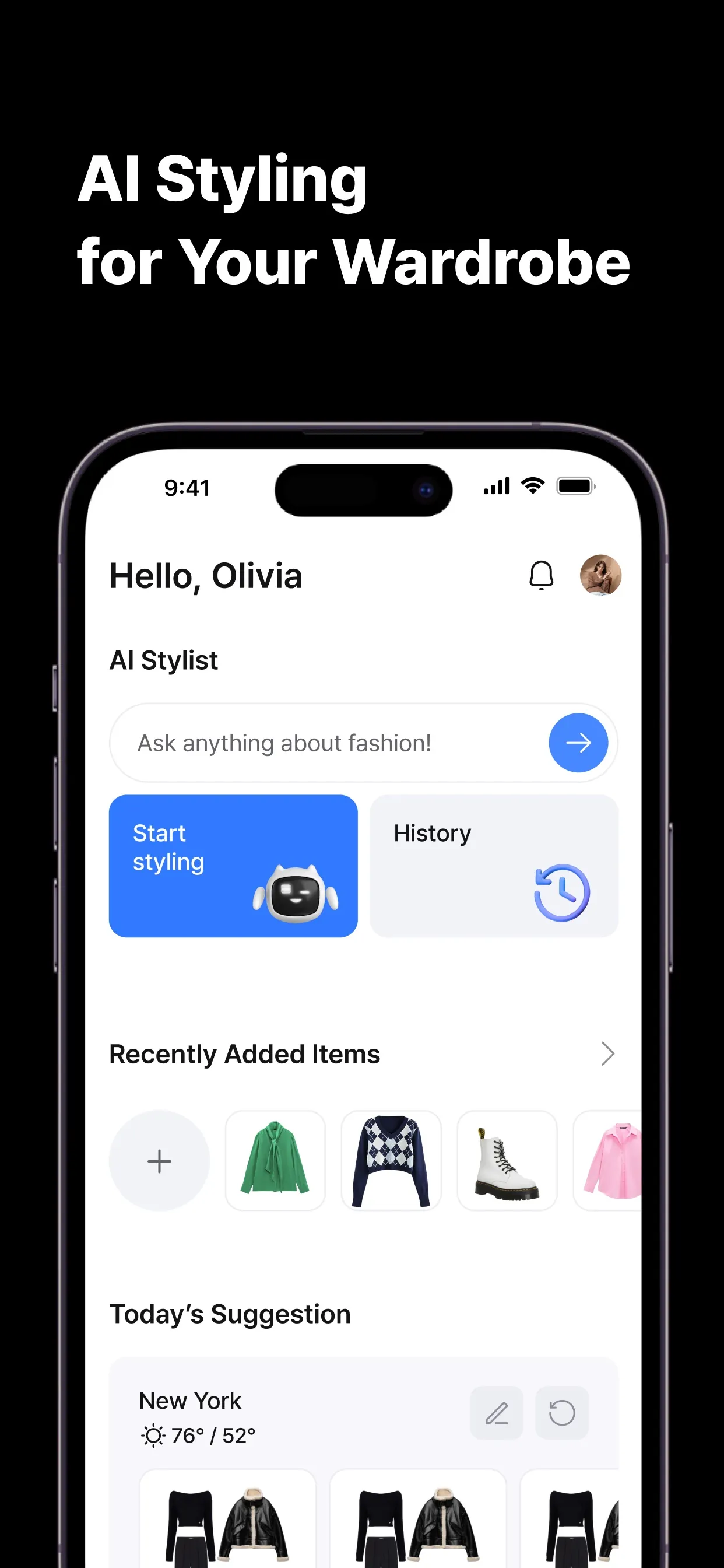 Acloset - AI Fashion Assistant iphone screenshot 1