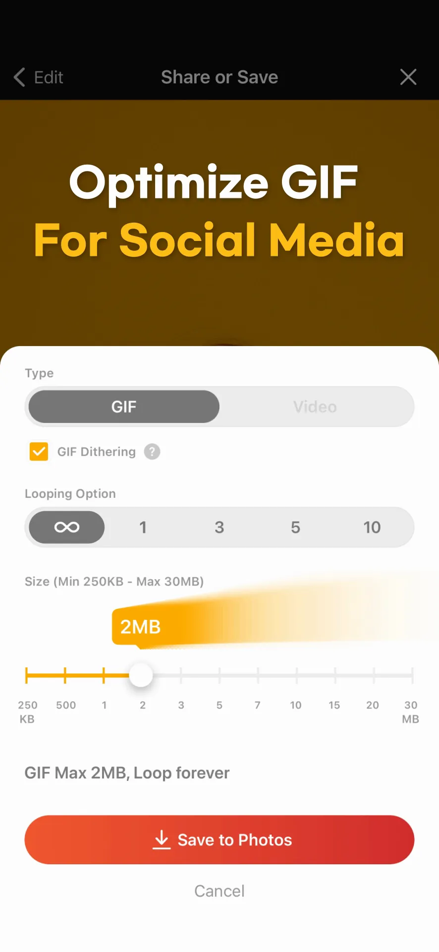 ImgPlay: GIF Maker & Meme iphone screenshot 1