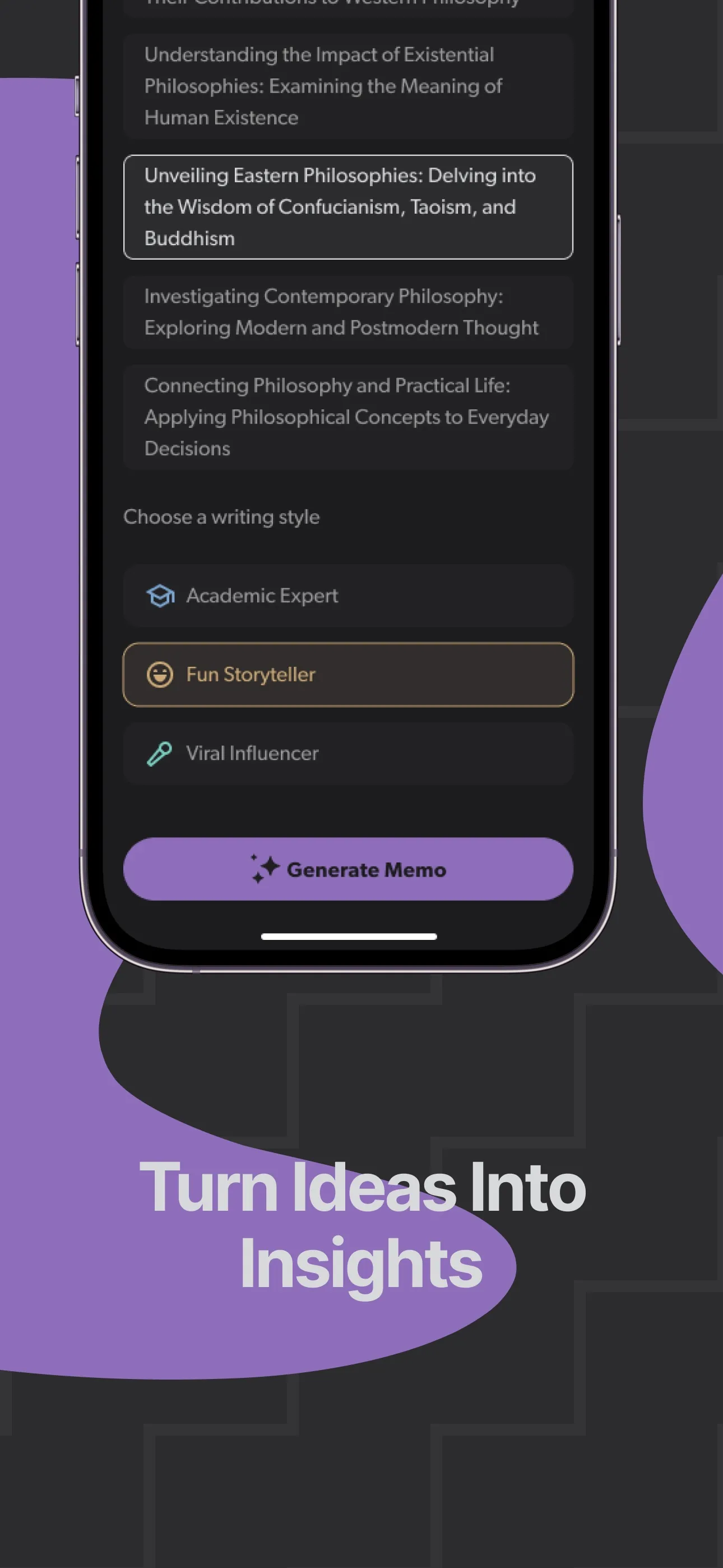 Memo'd: Paraphrase AI iphone screenshot 7