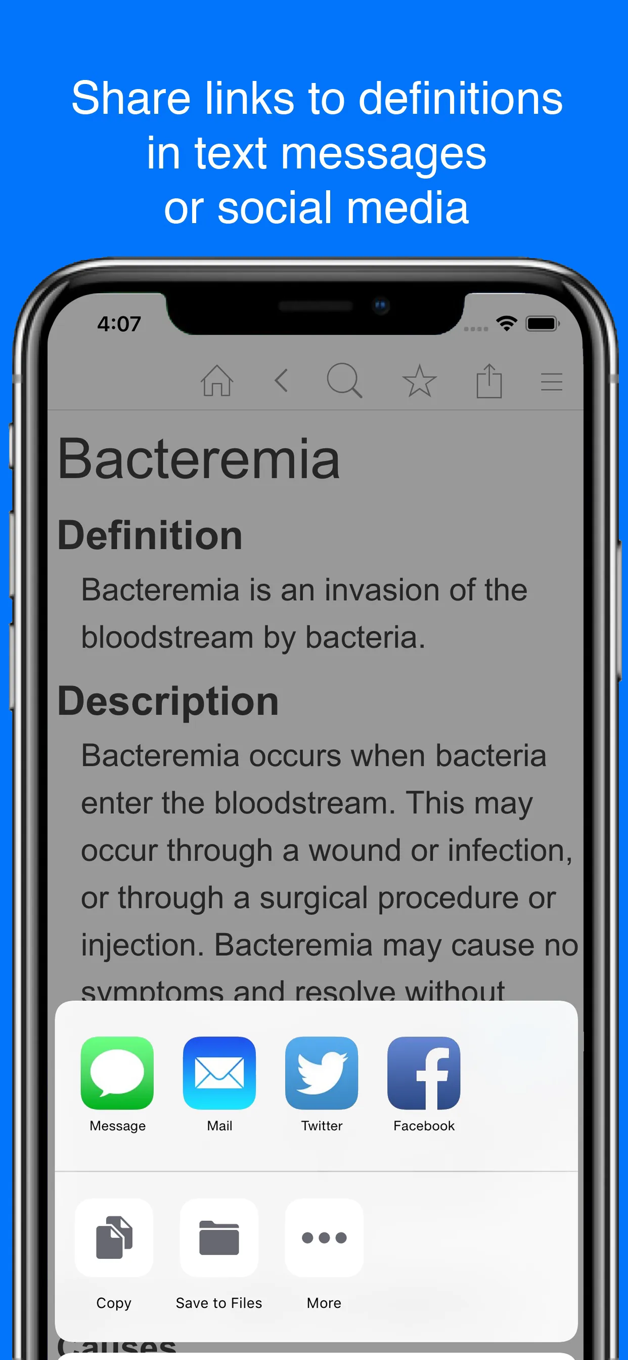 Medical Dictionary by Farlex iphone screenshot 3