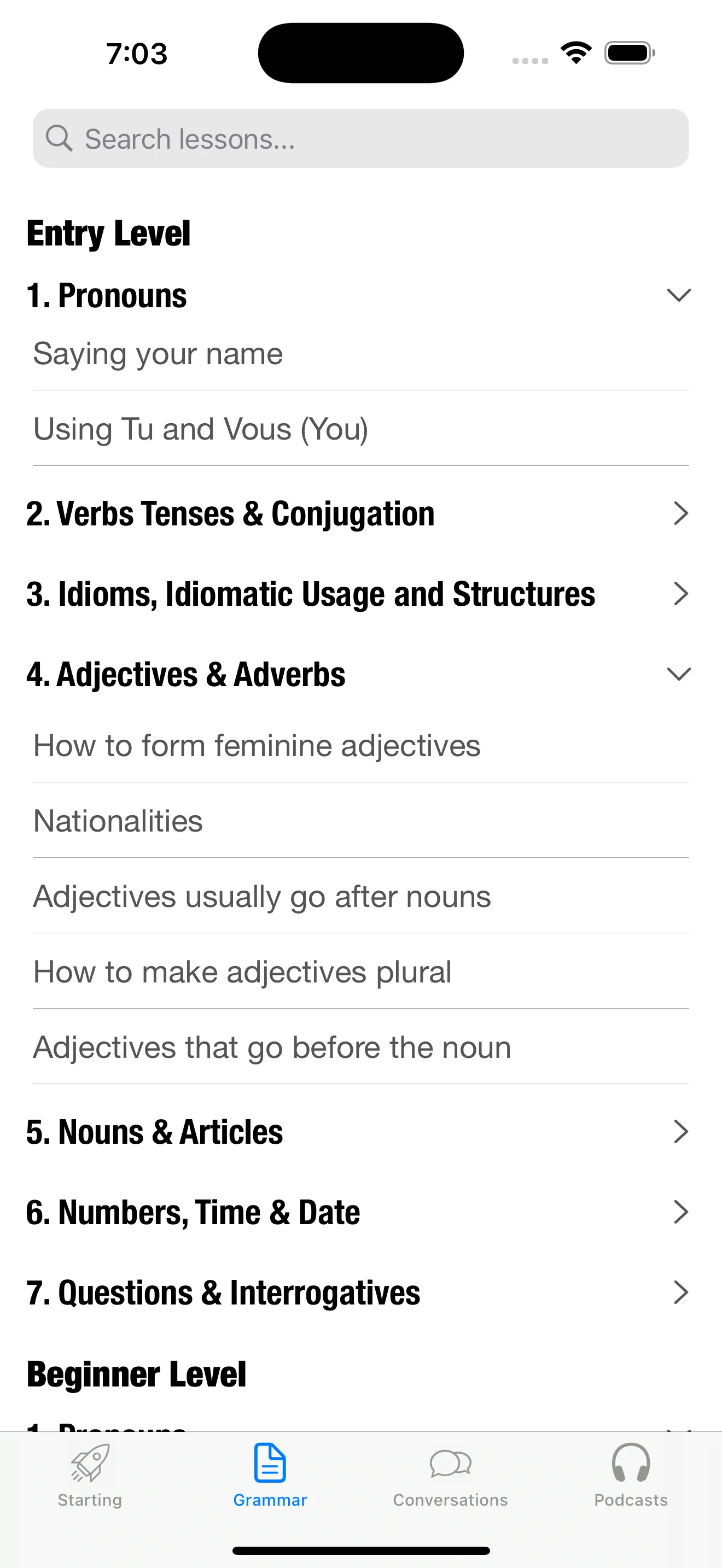 French Learning for Beginners iphone screenshot 4