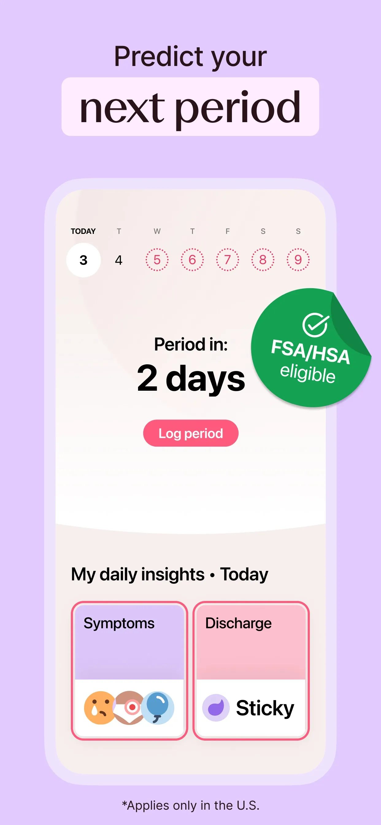 Flo Period & Pregnancy Tracker iphone screenshot 1