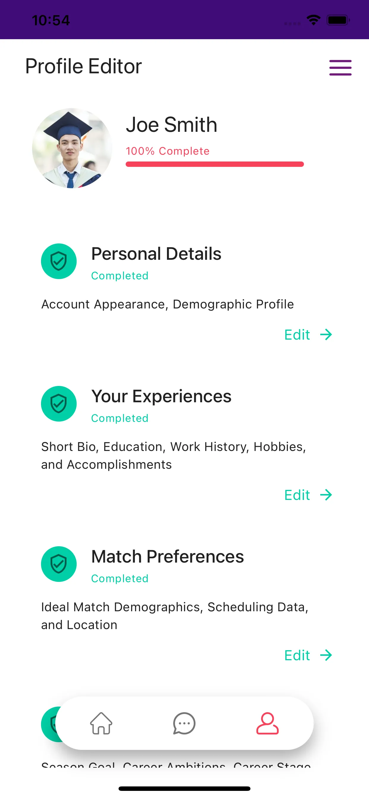 100k Mentor Challenge iphone screenshot 3