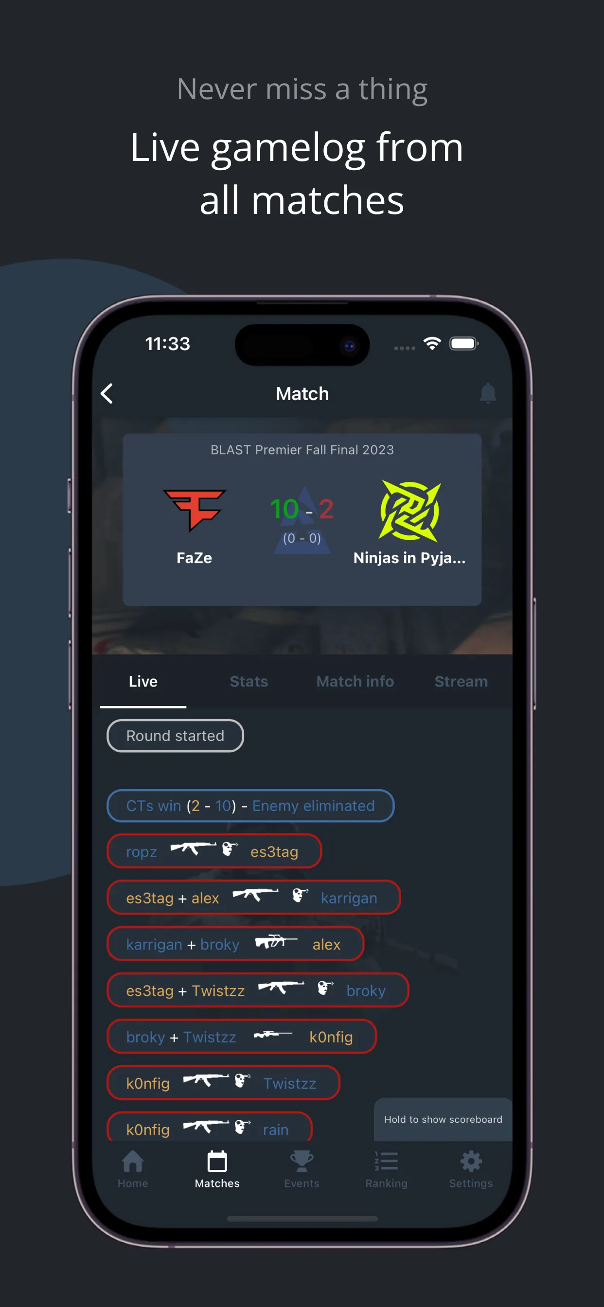 HLTV.org iphone screenshot 2
