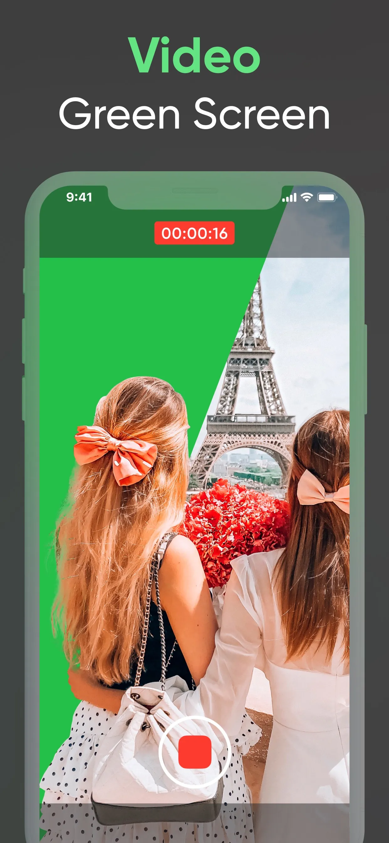Green screen:background eraser iphone screenshot 2