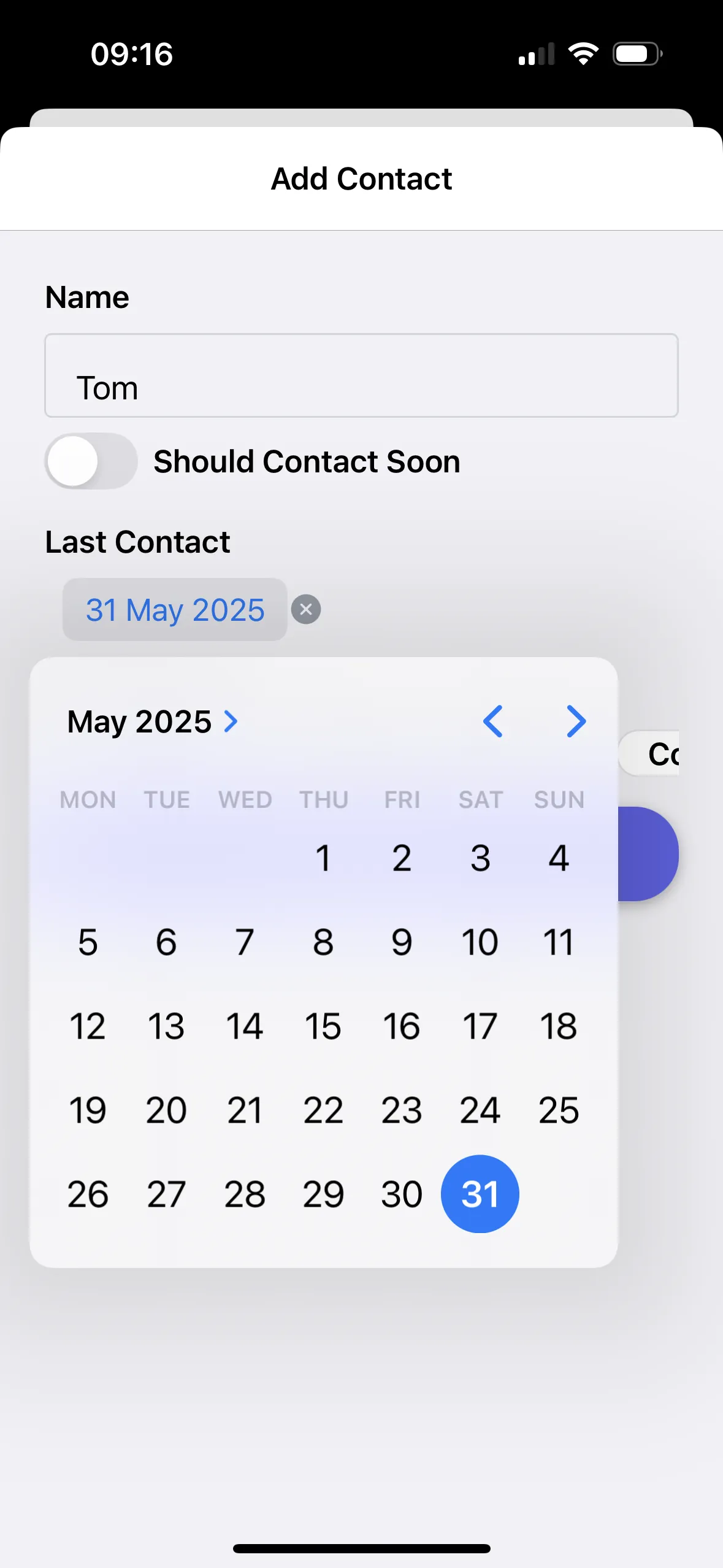 Ping: Contact Reminder iphone screenshot 5