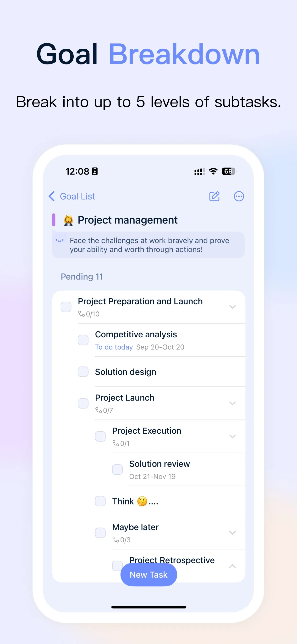 Goal Map: Goal Planner iphone screenshot 2