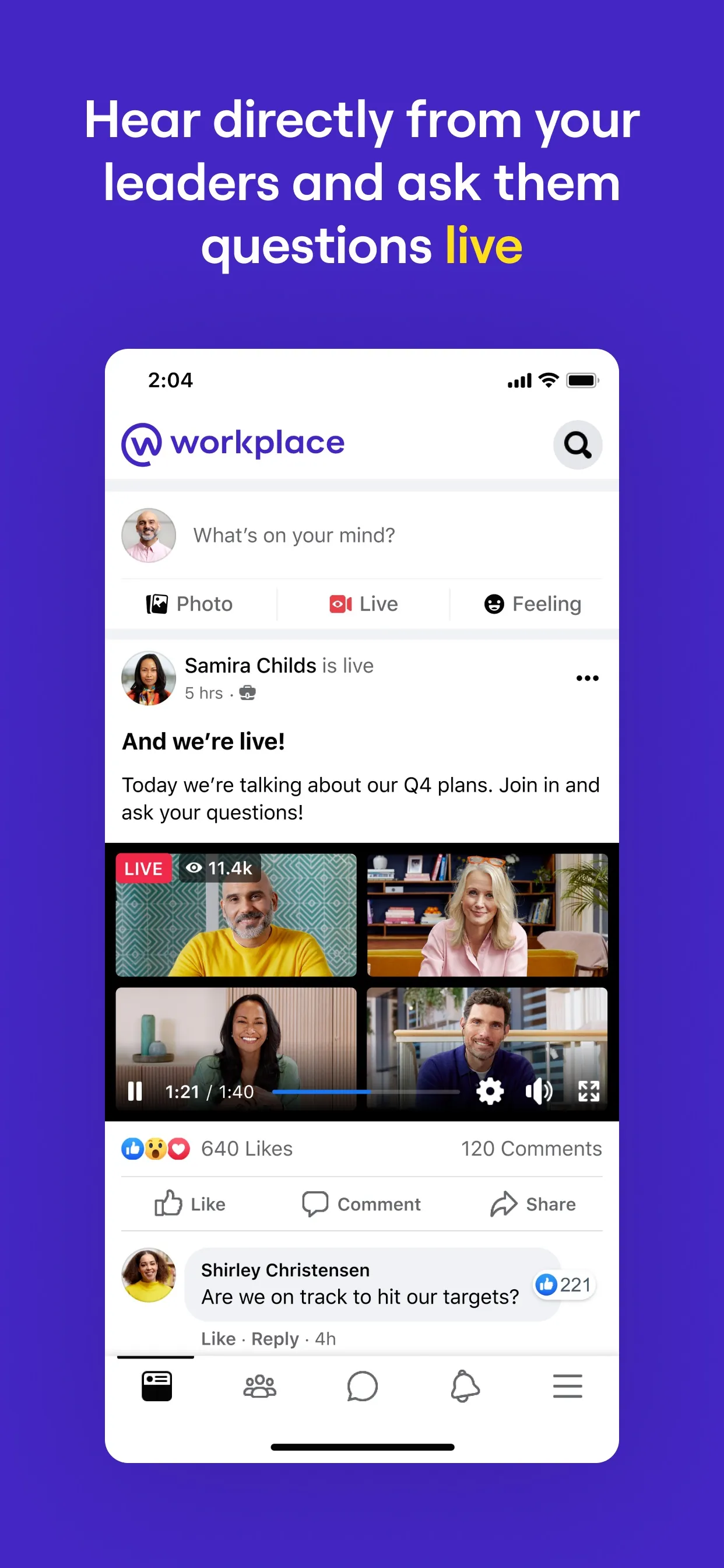 Workplace from Meta iphone screenshot 3