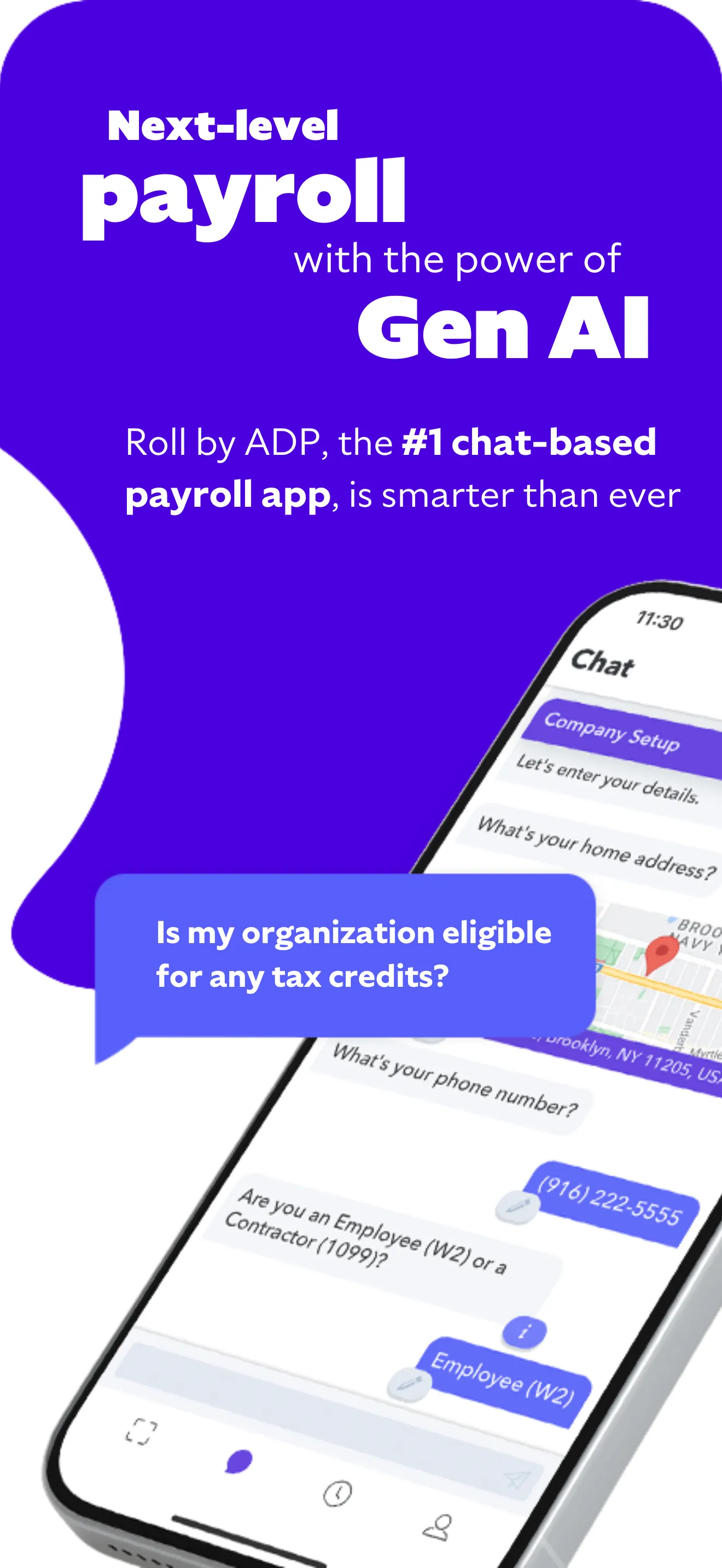 Roll by ADP – Easy Payroll App iphone screenshot 1