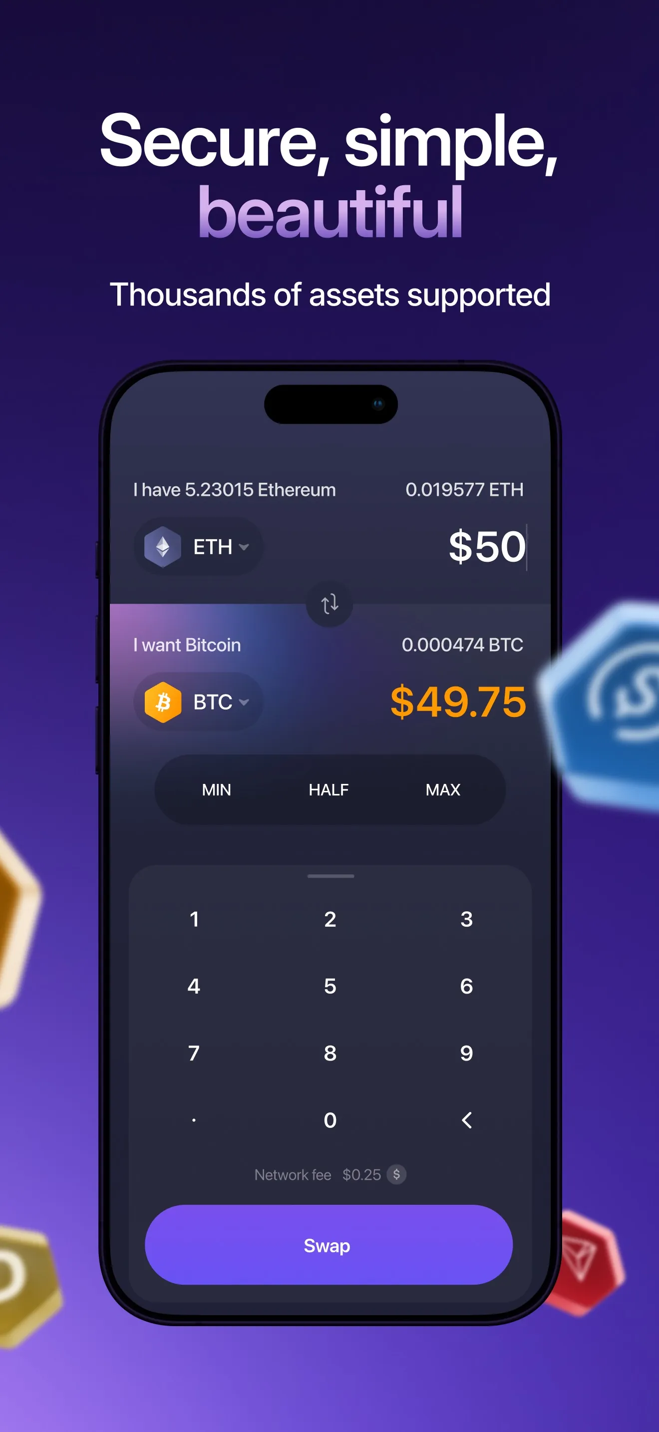 Exodus: Crypto Bitcoin Wallet iphone screenshot 3