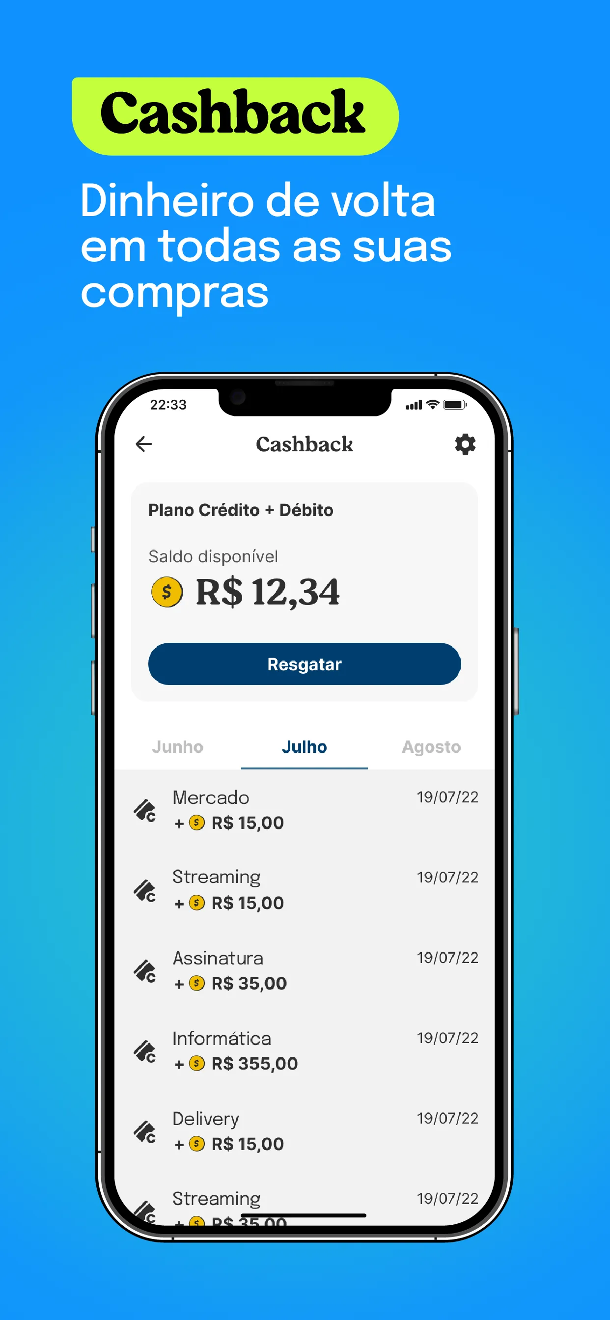 Neon: cartão de crédito iphone screenshot 5