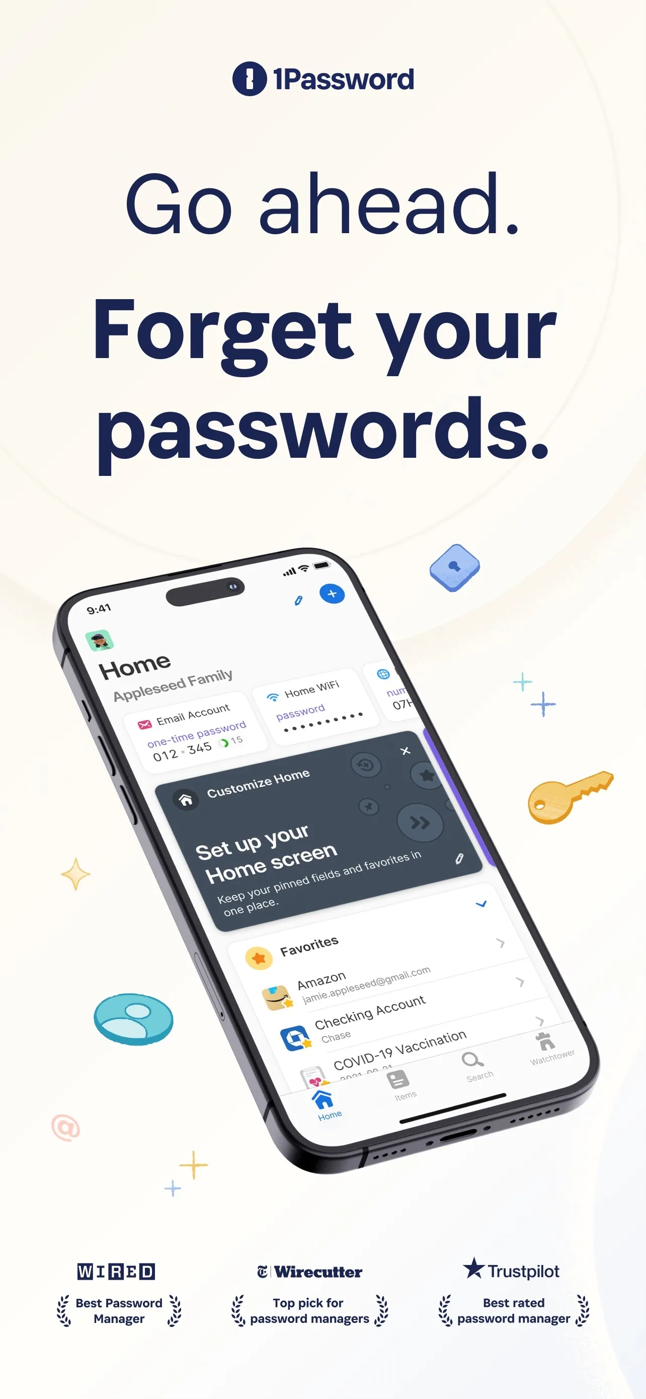 1Password: Password Manager iphone screenshot 1