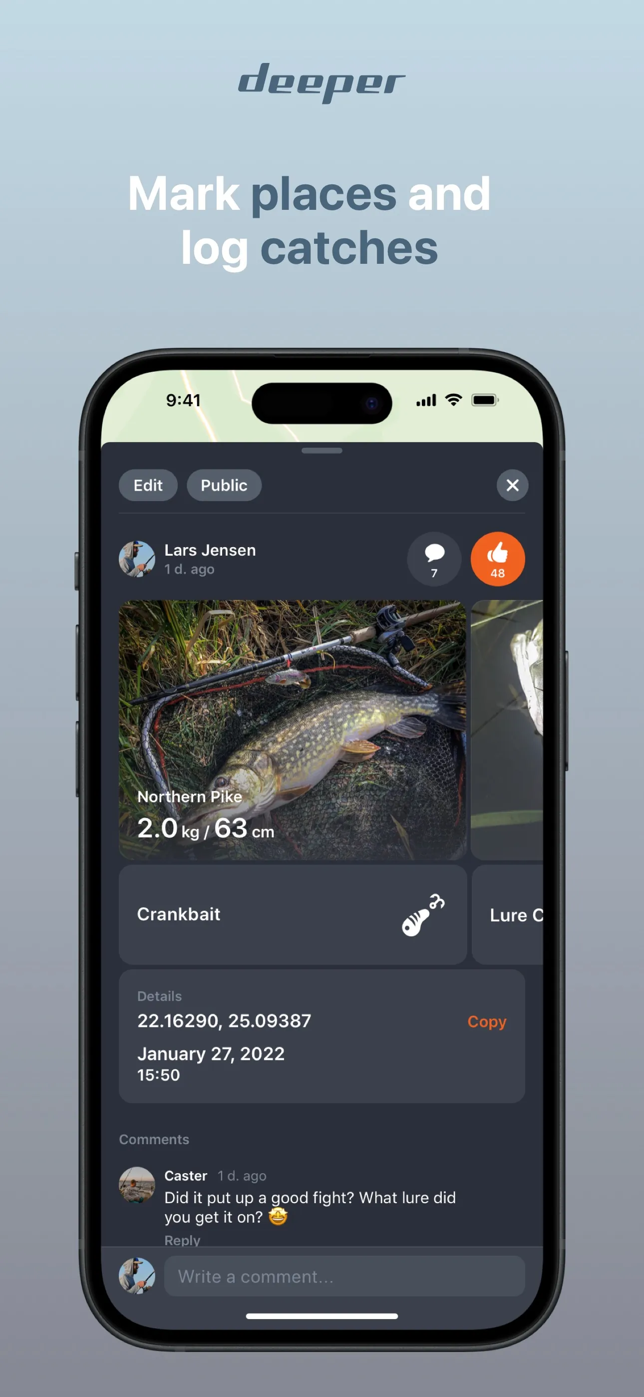 Fish Deeper - Fishing App iphone screenshot 5